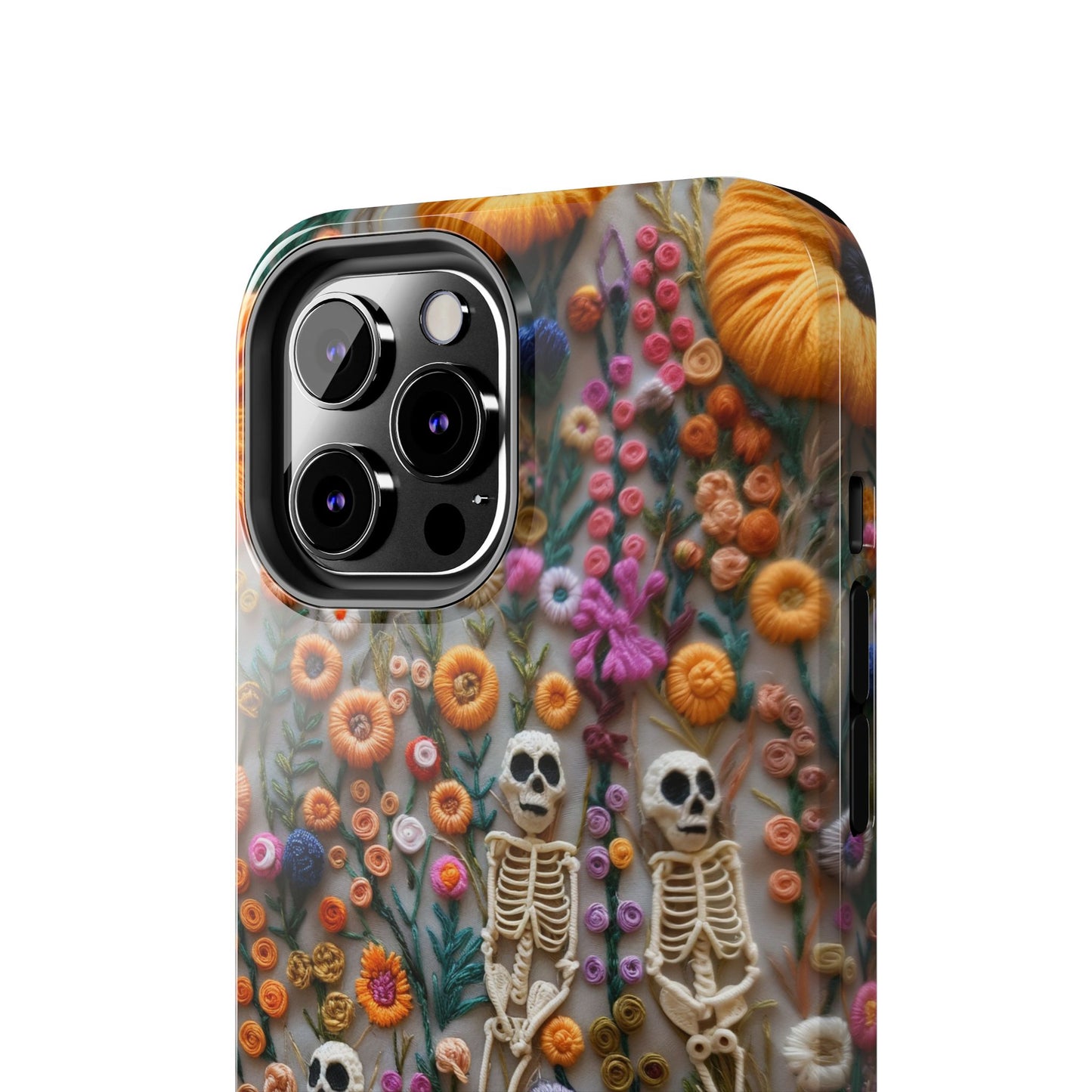 Vintage Skeletons in Floral Bloom Phone Case – Unique Artistic Design for iPhone, Samsung, Tough cases