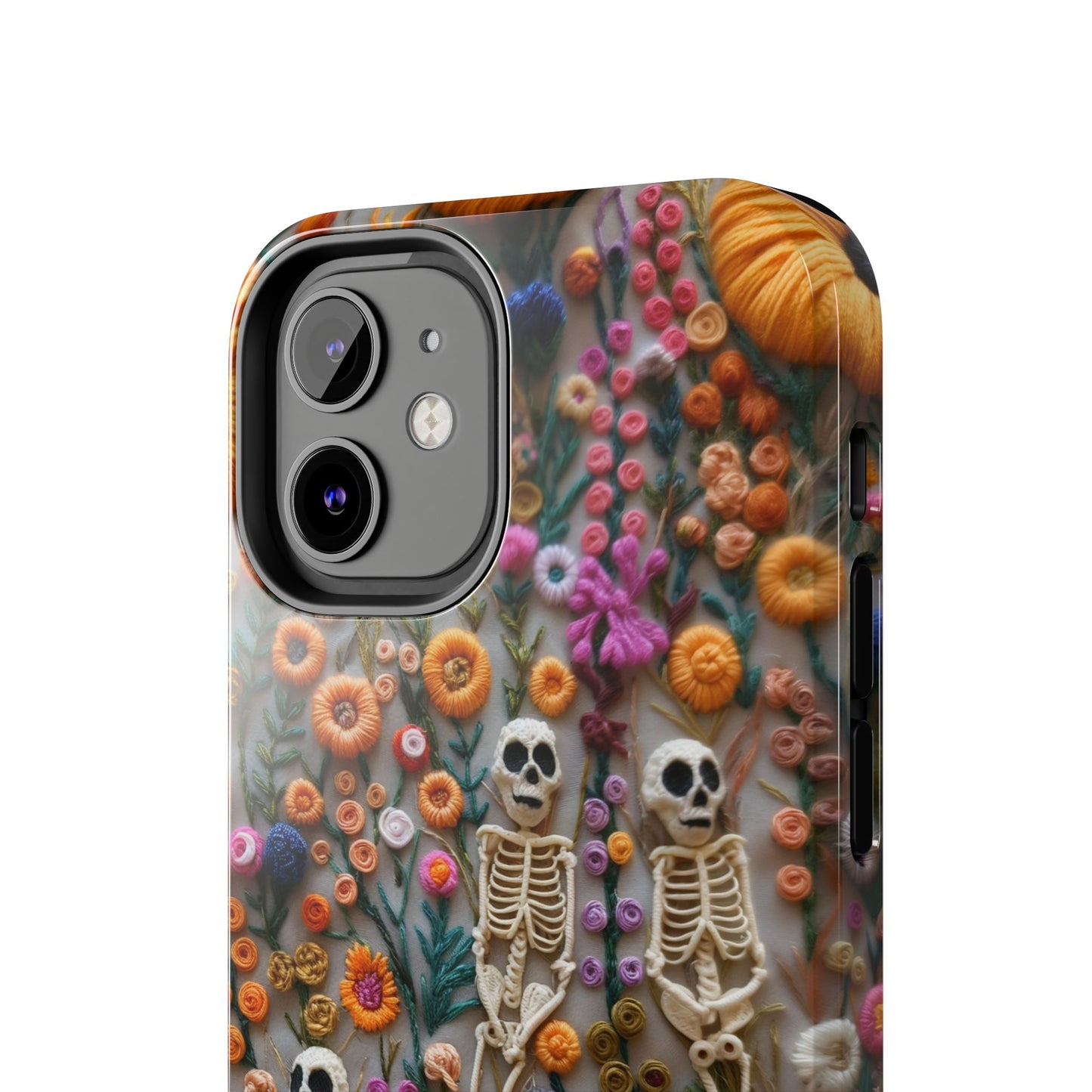 Vintage Skeletons in Floral Bloom Phone Case – Unique Artistic Design for iPhone, Samsung, Tough cases