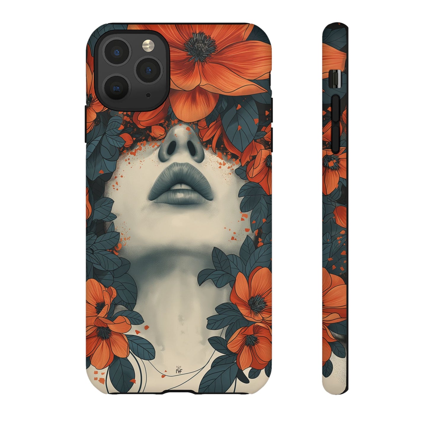 Floral Femme Art Phone Case Unique Aesthetic Design for iPhone, Samsung, Google Pixel Tough Case - NovaFlair