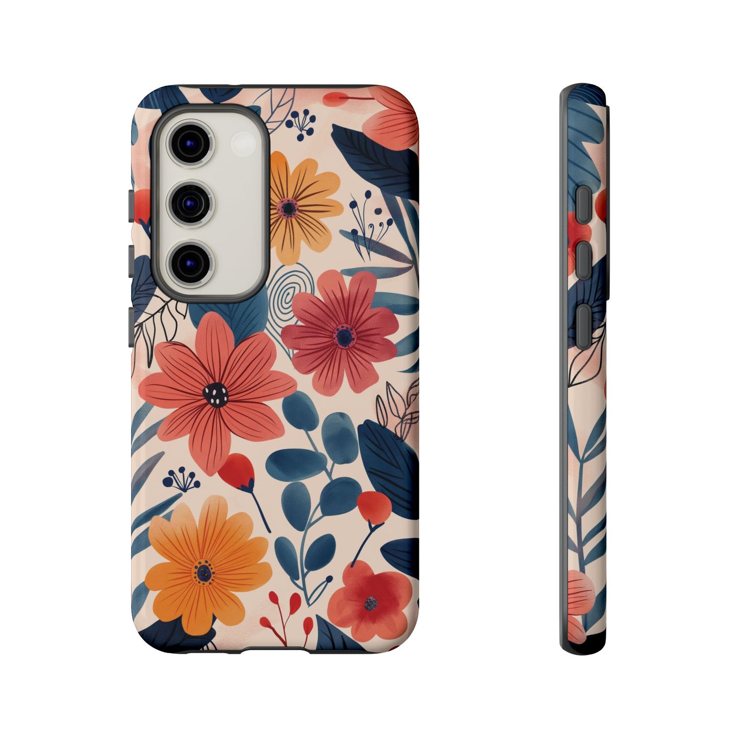 Bright Floral Garden Phone Case – Vibrant Artistic Design for iPhone, Samsung, Google Pixel