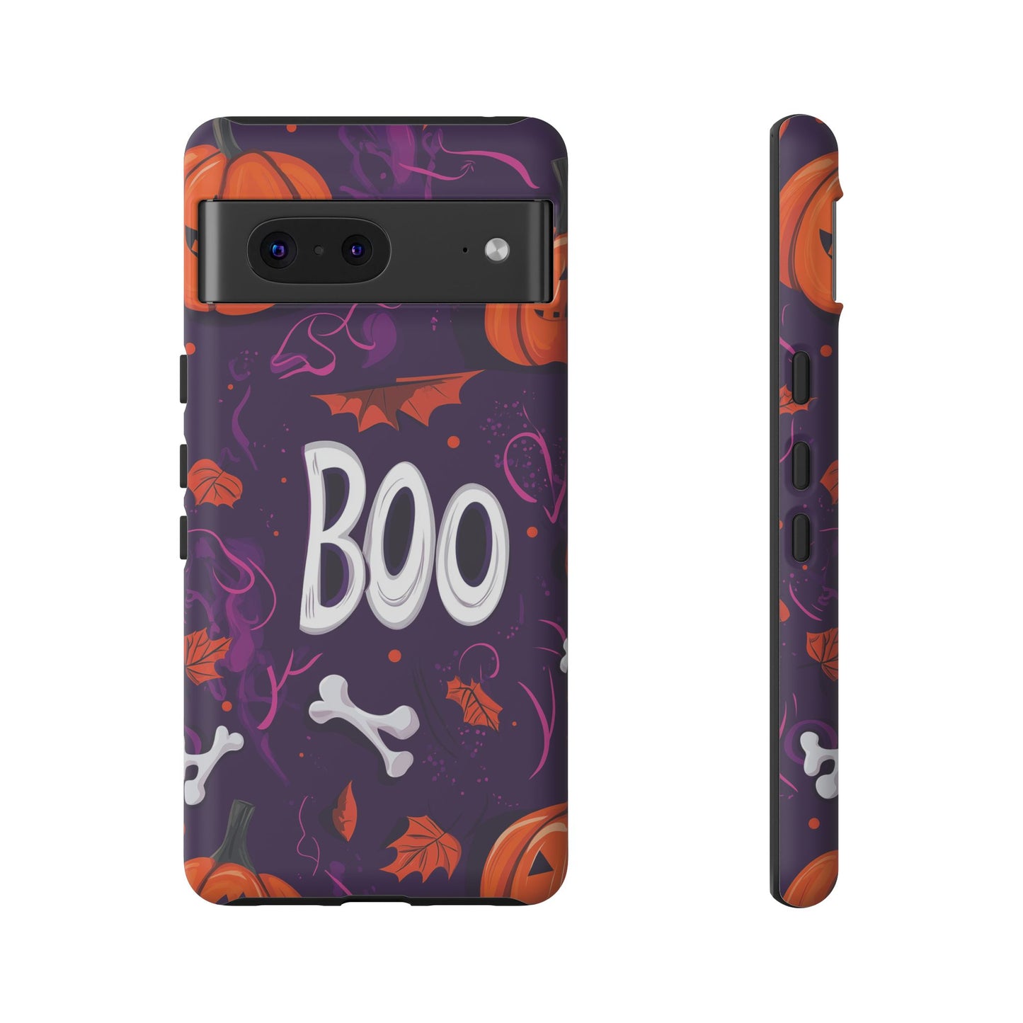 Halloween ‘Boo’ Phone Case – Spooky Fun Design for iPhone, Samsung, Google Pixel
