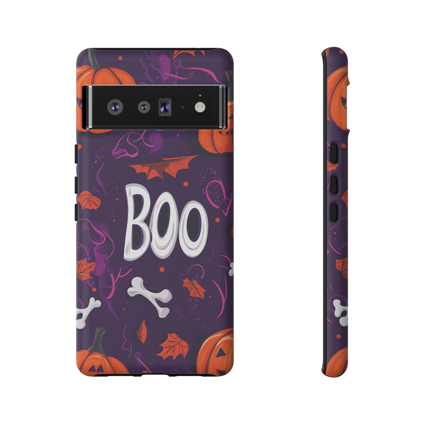 Halloween ‘Boo’ Phone Case – Spooky Fun Design for iPhone, Samsung, Google Pixel