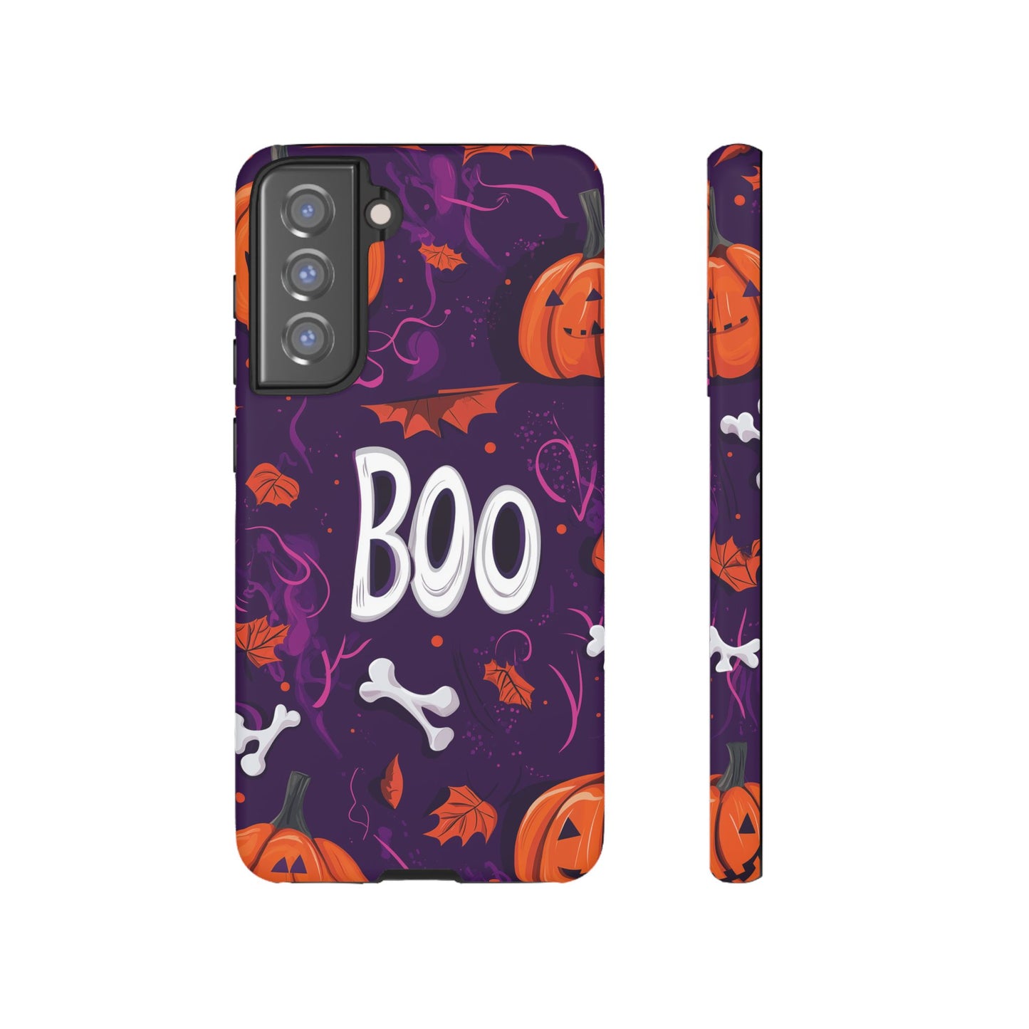 Halloween ‘Boo’ Phone Case – Spooky Fun Design for iPhone, Samsung, Google Pixel