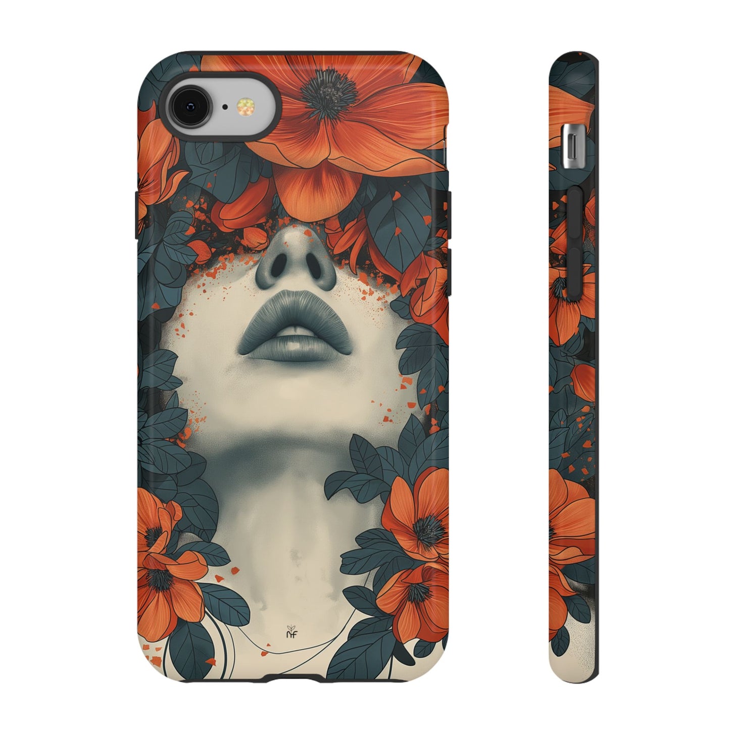 Floral Femme Art Phone Case Unique Aesthetic Design for iPhone, Samsung, Google Pixel Tough Case - NovaFlair