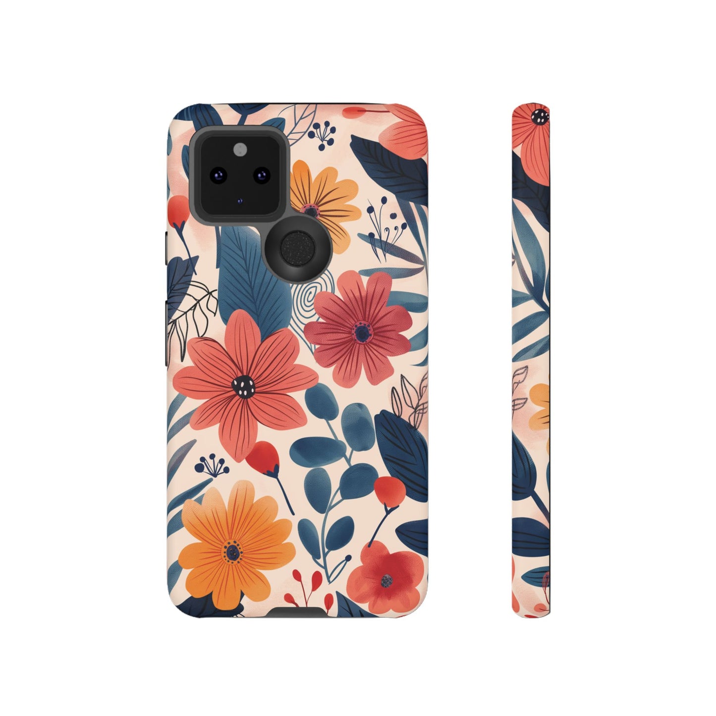 Bright Floral Garden Phone Case – Vibrant Artistic Design for iPhone, Samsung, Google Pixel