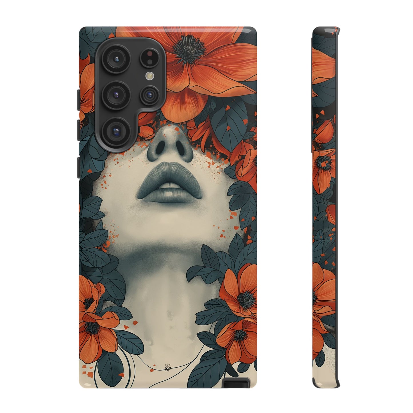 Floral Femme Art Phone Case Unique Aesthetic Design for iPhone, Samsung, Google Pixel Tough Case