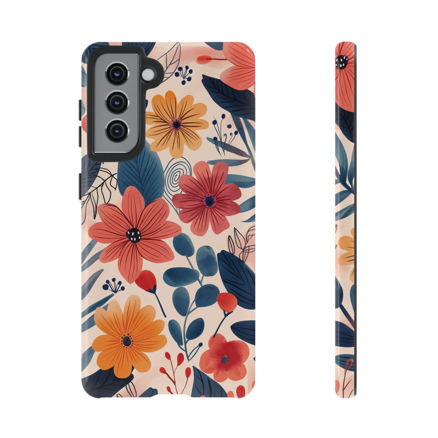Bright Floral Garden Phone Case – Vibrant Artistic Design for iPhone, Samsung, Google Pixel