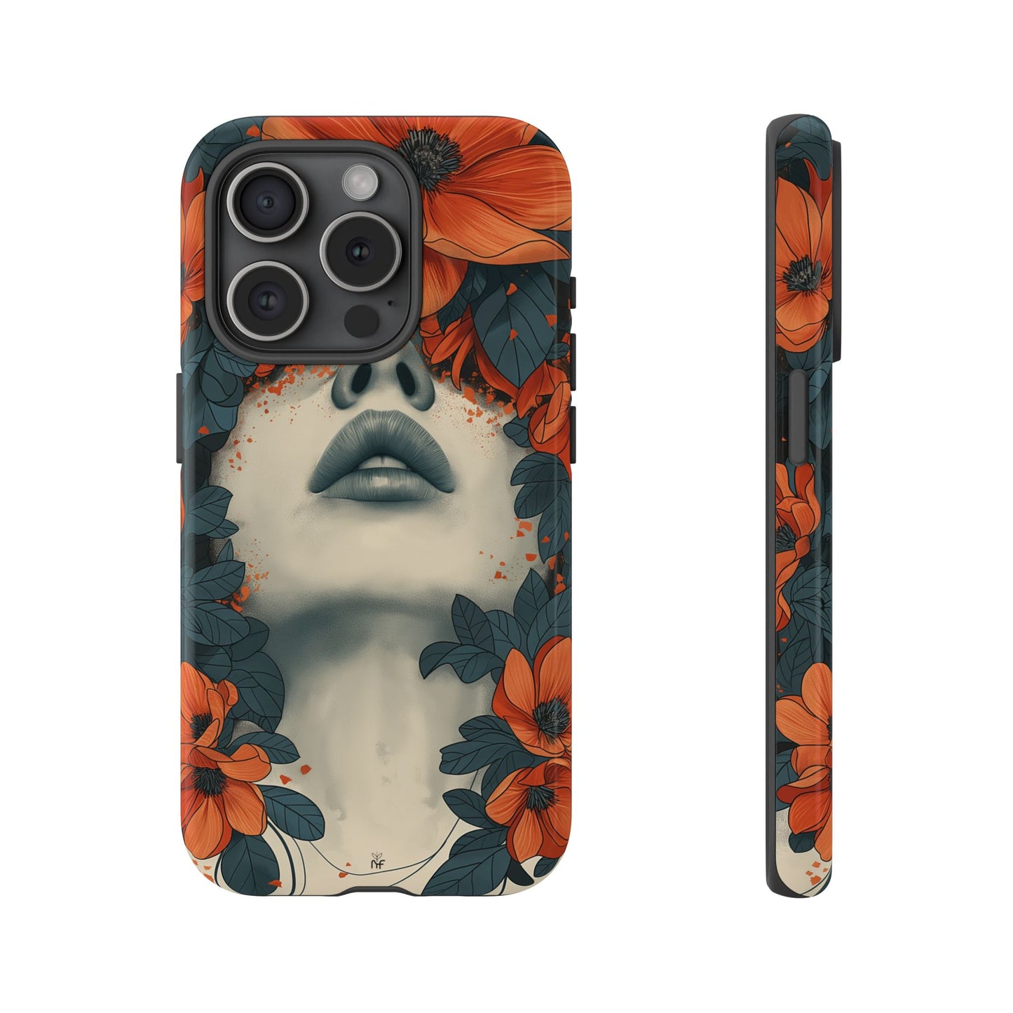 Floral Femme Art Phone Case Unique Aesthetic Design for iPhone, Samsung, Google Pixel Tough Case