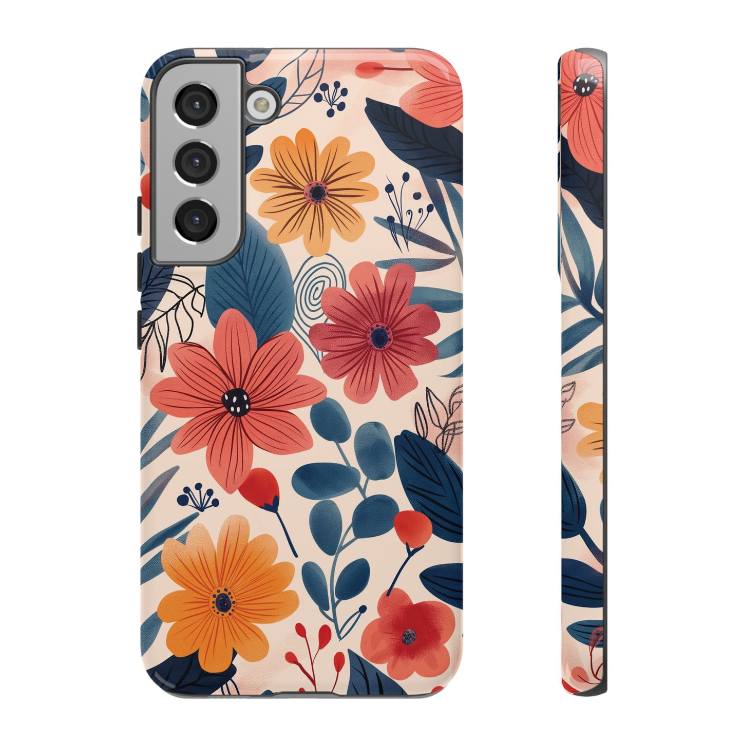 Bright Floral Garden Phone Case – Vibrant Artistic Design for iPhone, Samsung, Google Pixel
