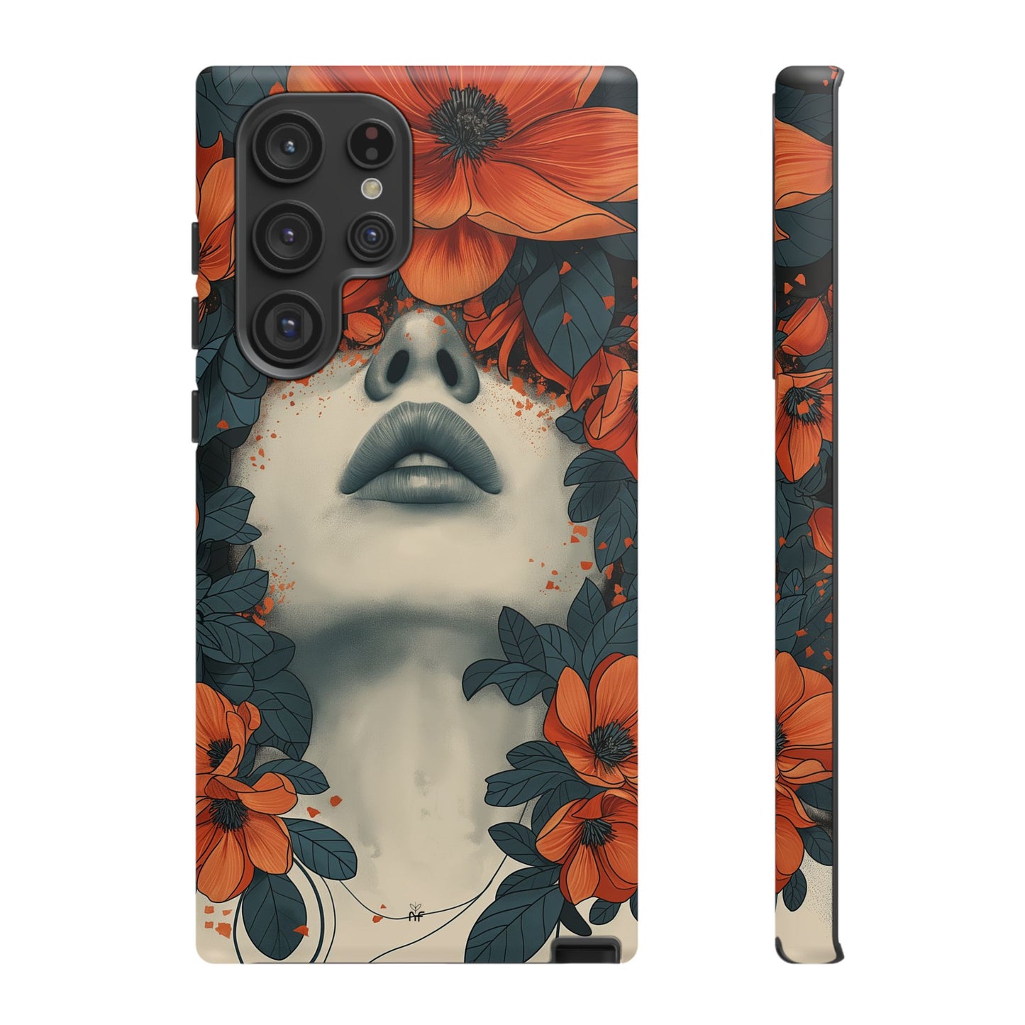 Floral Femme Art Phone Case Unique Aesthetic Design for iPhone, Samsung, Google Pixel Tough Case