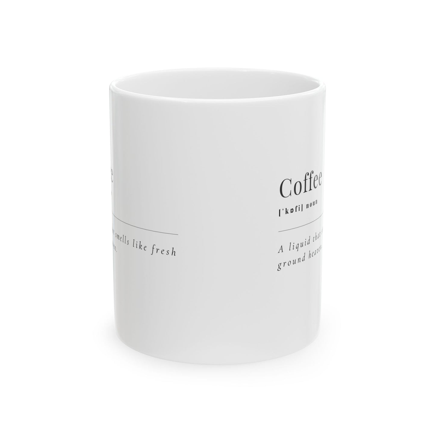 Coffee Lover's Ceramic Mug - Inspirational Gift for Coffee Enthusiasts, Home Office Decor, Birthday Present, Practical Kitchenware, Tea and