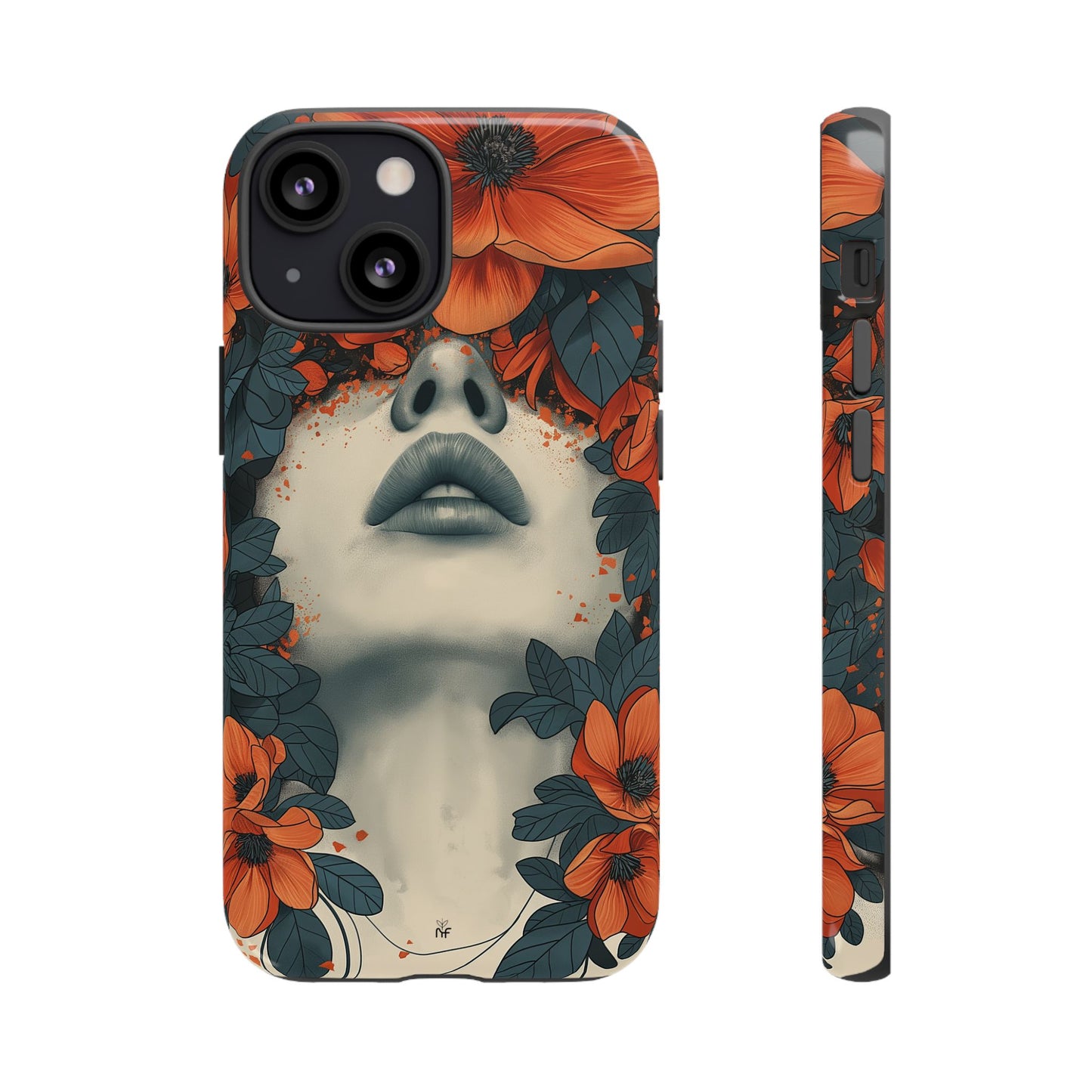 Floral Femme Art Phone Case Unique Aesthetic Design for iPhone, Samsung, Google Pixel Tough Case