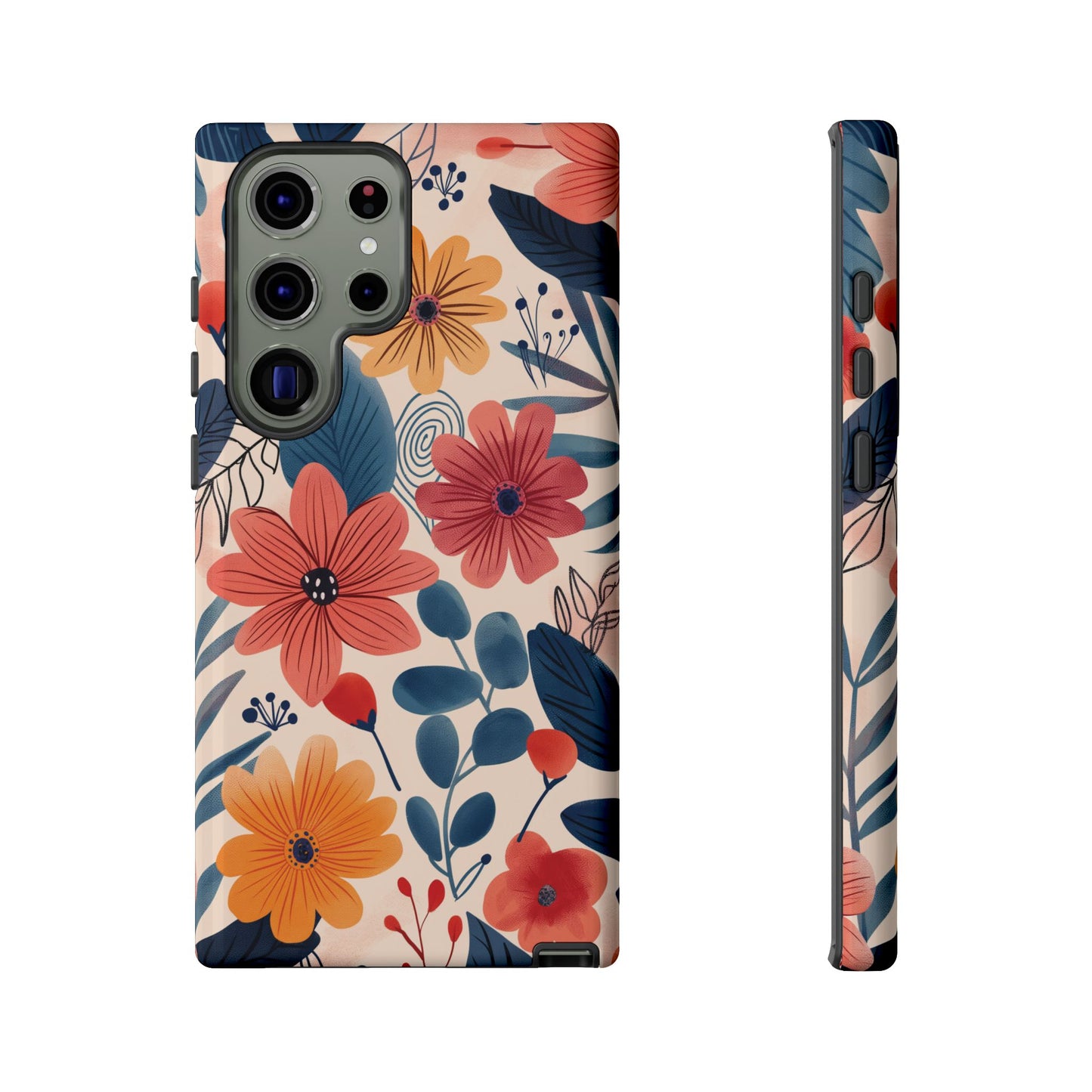 Bright Floral Garden Phone Case – Vibrant Artistic Design for iPhone, Samsung, Google Pixel