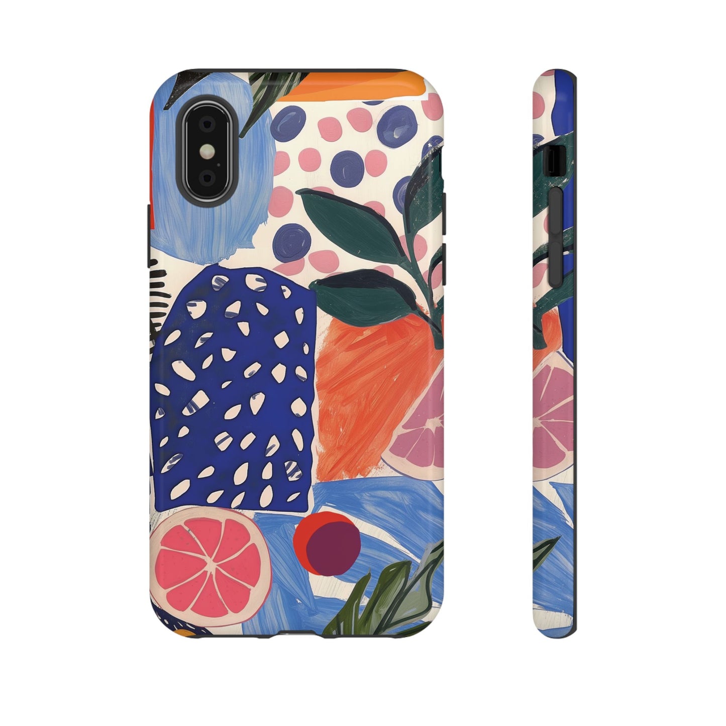 Vibrant Coquette Abstract Art Collage Phone Case – Artistic Design for iPhone - NovaFlair
