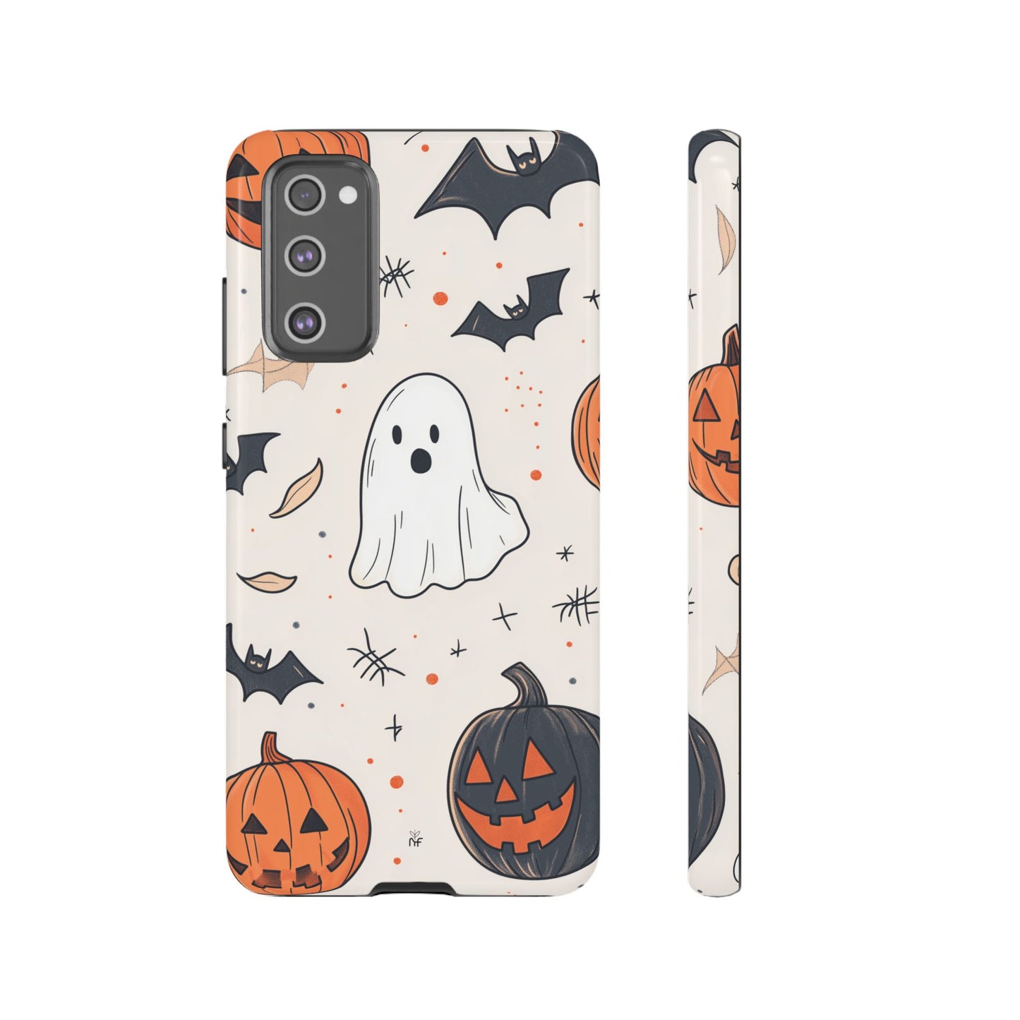 Cute Halloween Ghost & Pumpkin Phone Case – Festive Design for iPhone, Samsung, Google Pixel