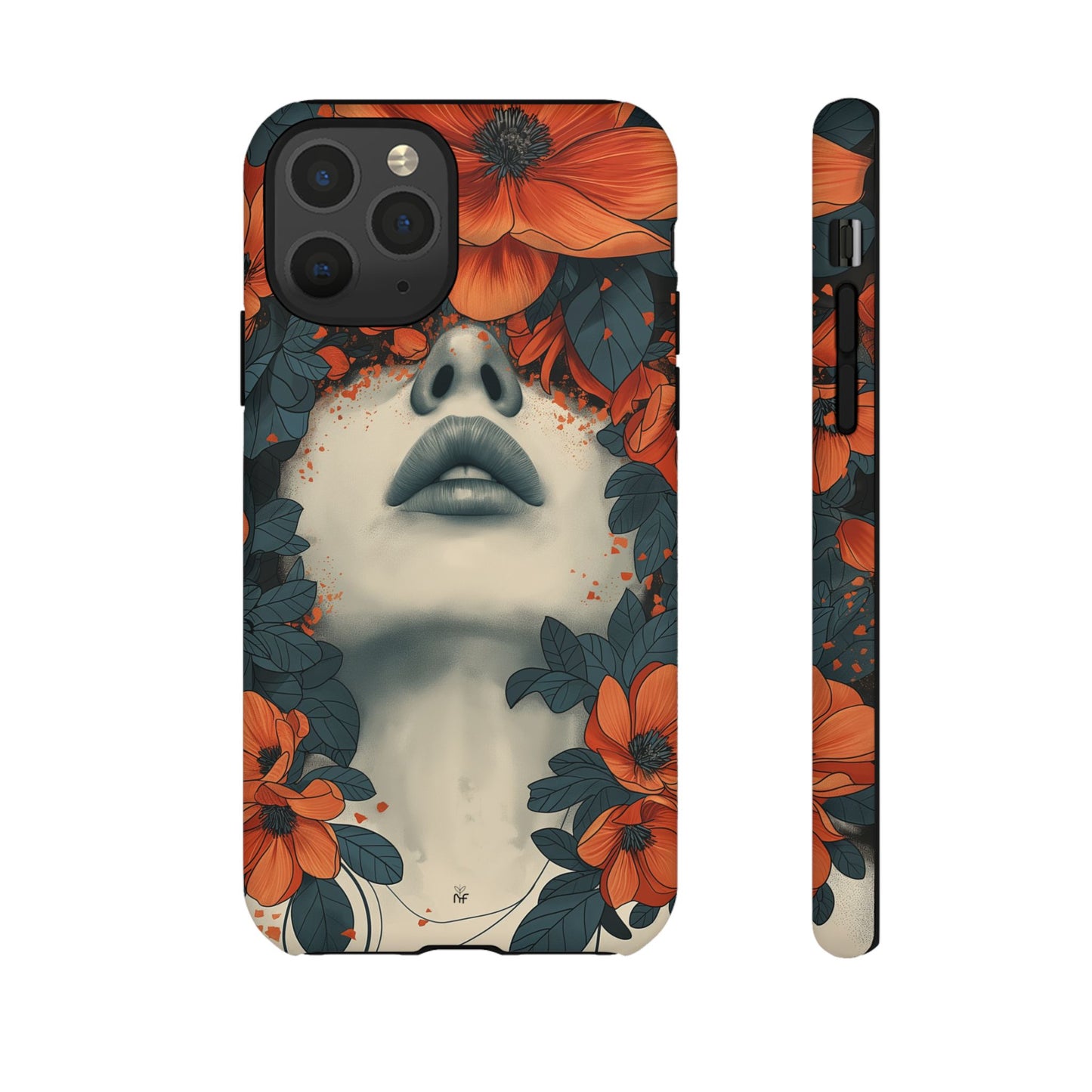 Floral Femme Art Phone Case Unique Aesthetic Design for iPhone, Samsung, Google Pixel Tough Case - NovaFlair