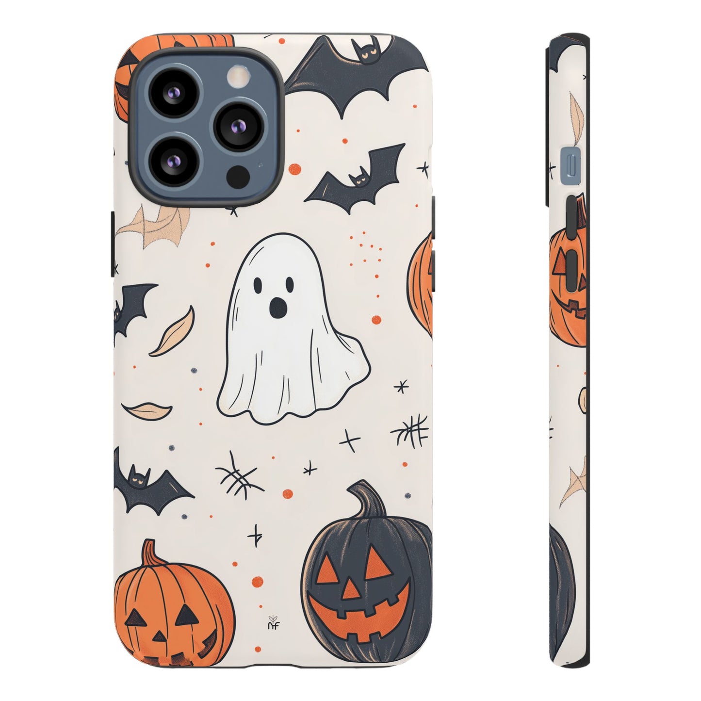 Cute Halloween Ghost & Pumpkin Phone Case – Festive Design for iPhone, Samsung, Google Pixel