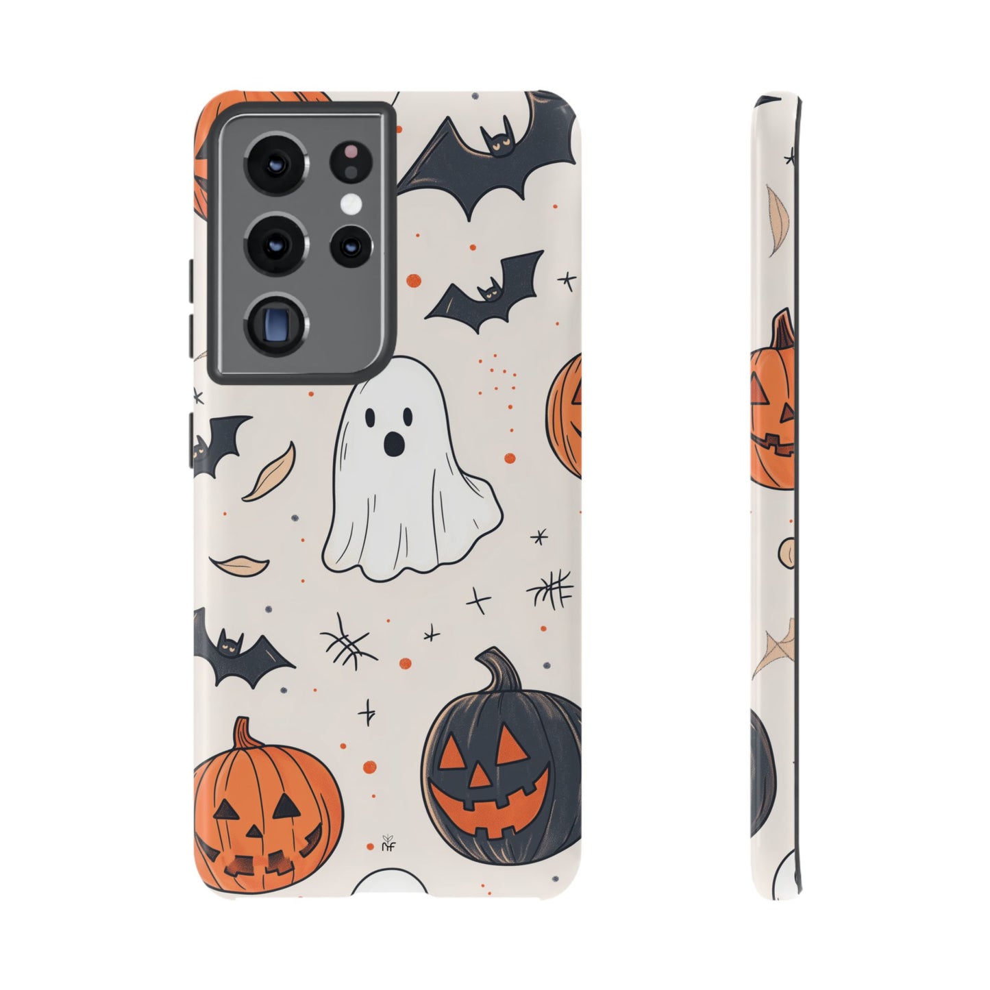 Cute Halloween Ghost & Pumpkin Phone Case – Festive Design for iPhone, Samsung, Google Pixel