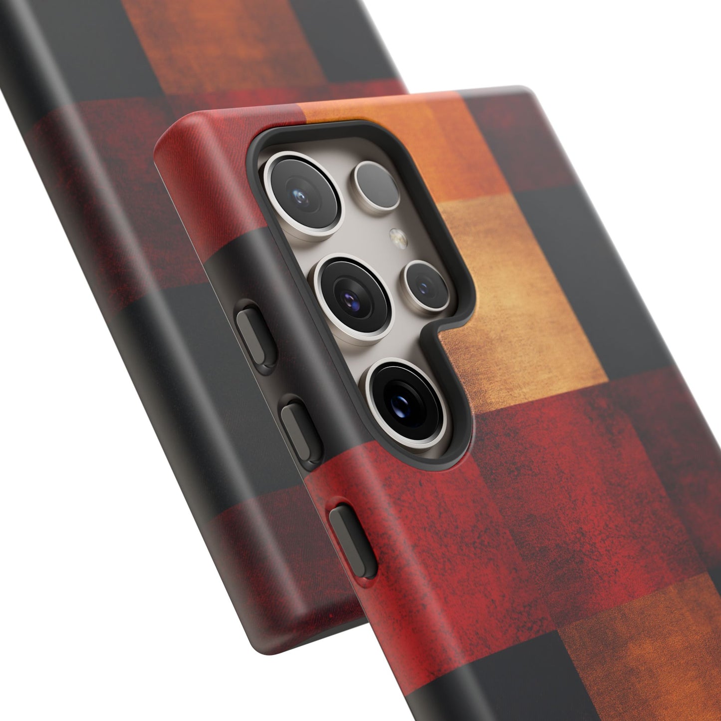 Rustic Plaid Pattern Phone Case – Cozy Fall Design for iPhone, Samsung, Google Pixel
