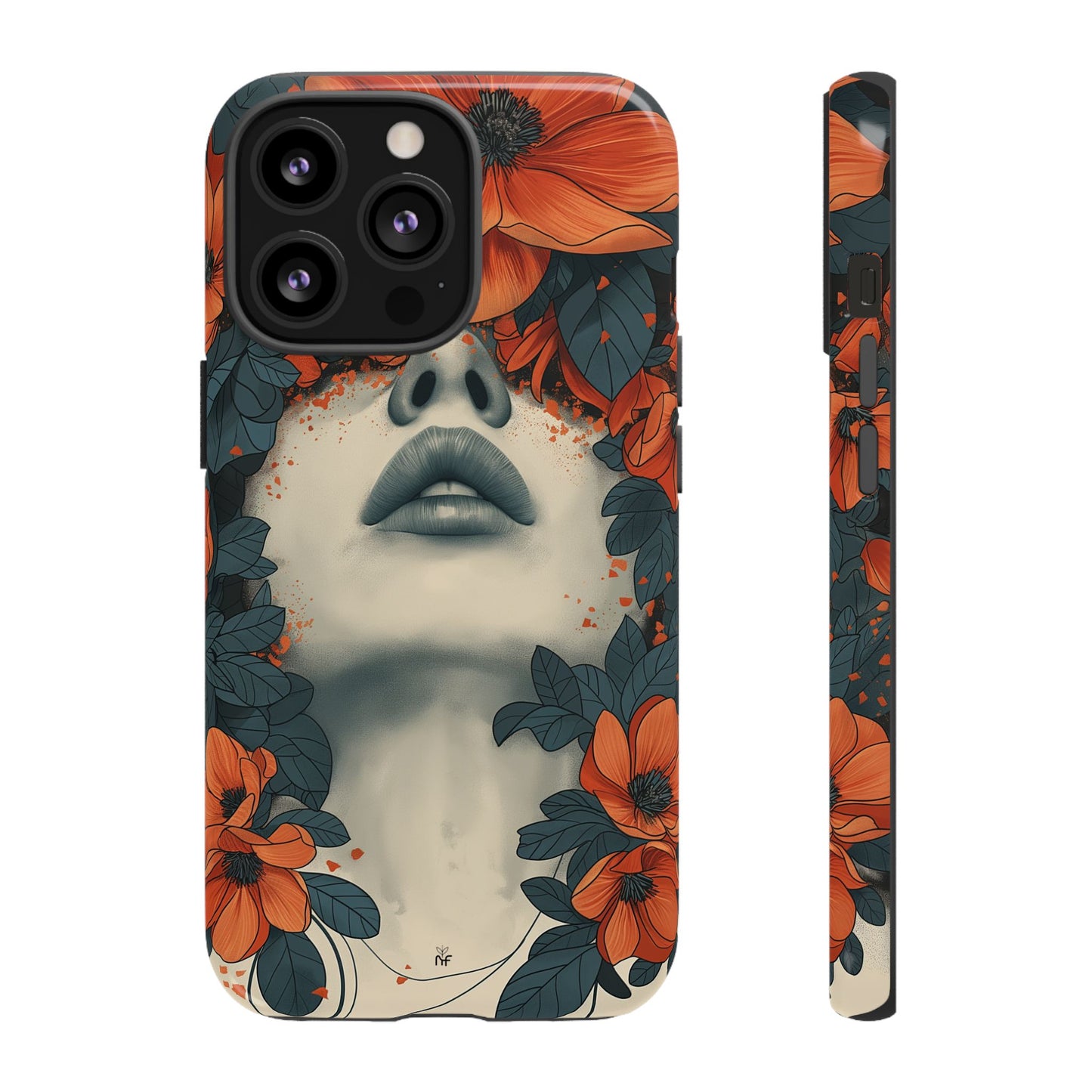 Floral Femme Art Phone Case Unique Aesthetic Design for iPhone, Samsung, Google Pixel Tough Case