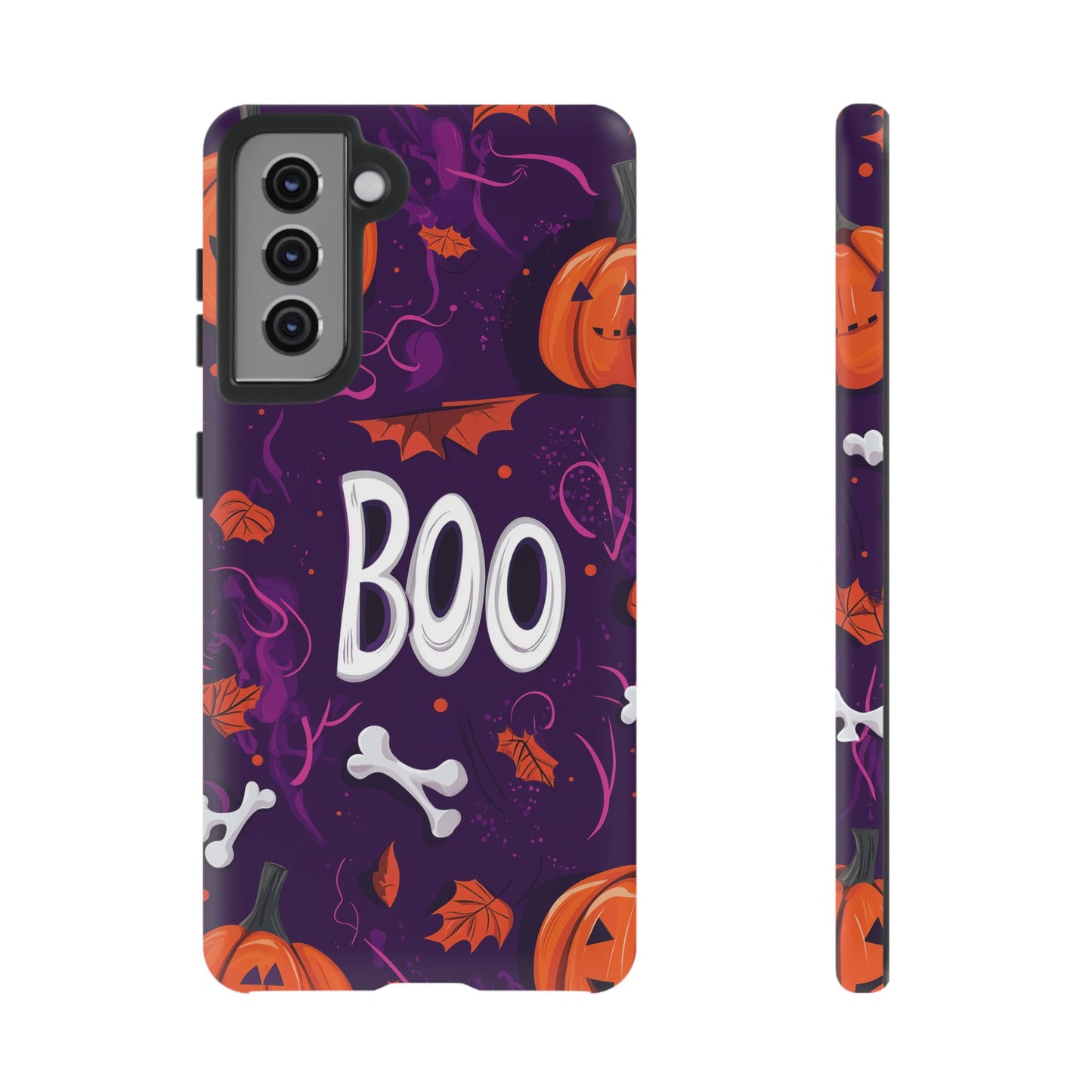 Halloween ‘Boo’ Phone Case – Spooky Fun Design for iPhone, Samsung, Google Pixel