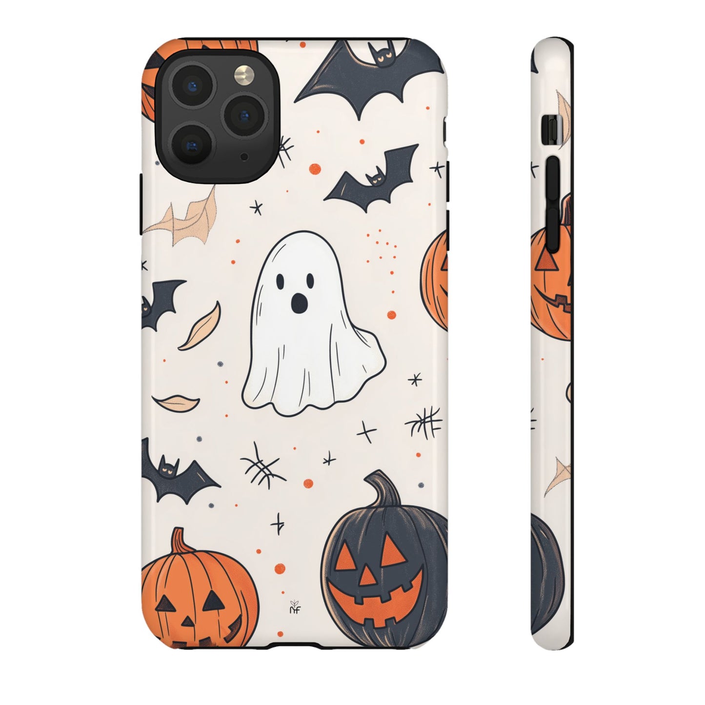 Cute Halloween Ghost & Pumpkin Phone Case – Festive Design for iPhone, Samsung, Google Pixel
