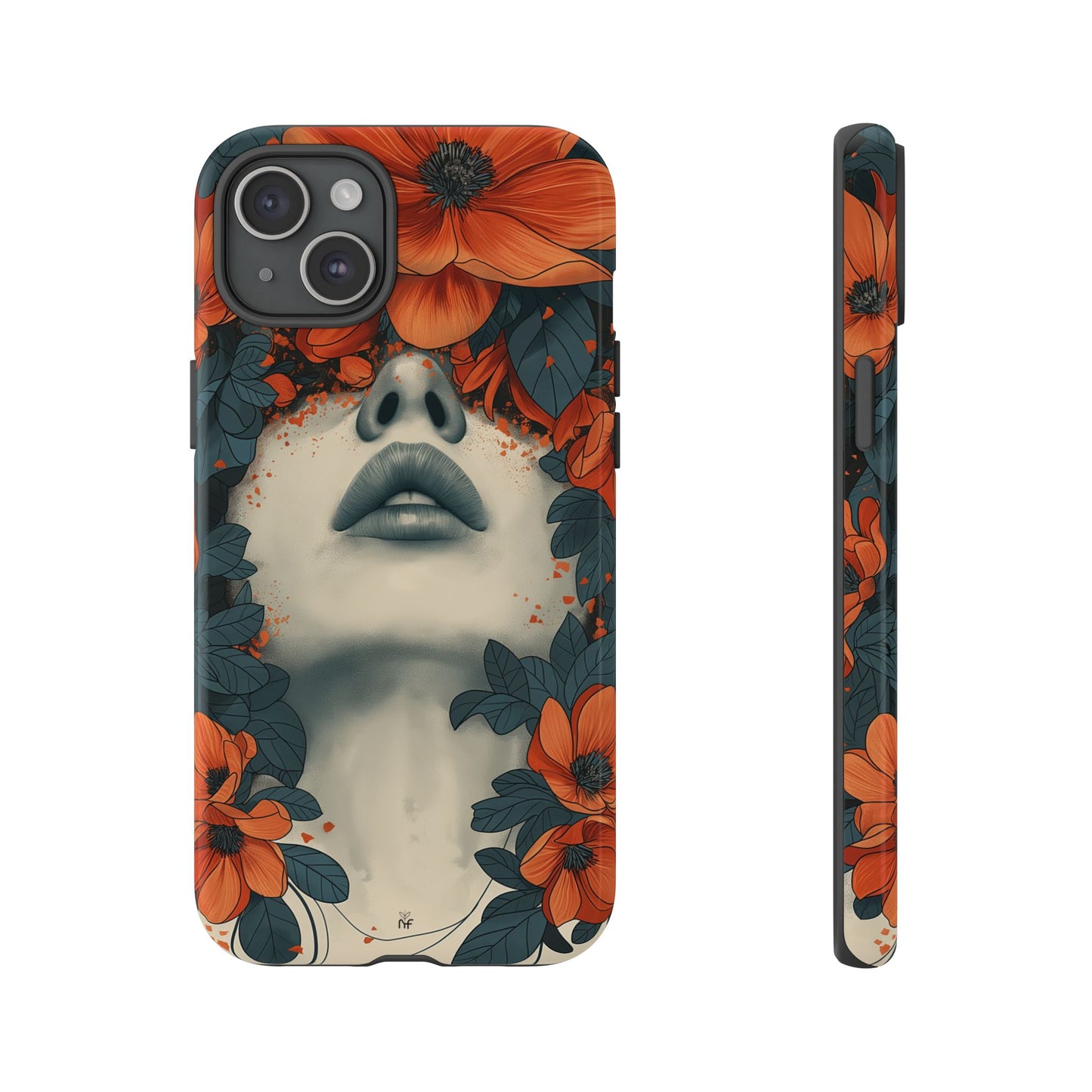 Floral Femme Art Phone Case Unique Aesthetic Design for iPhone, Samsung, Google Pixel Tough Case