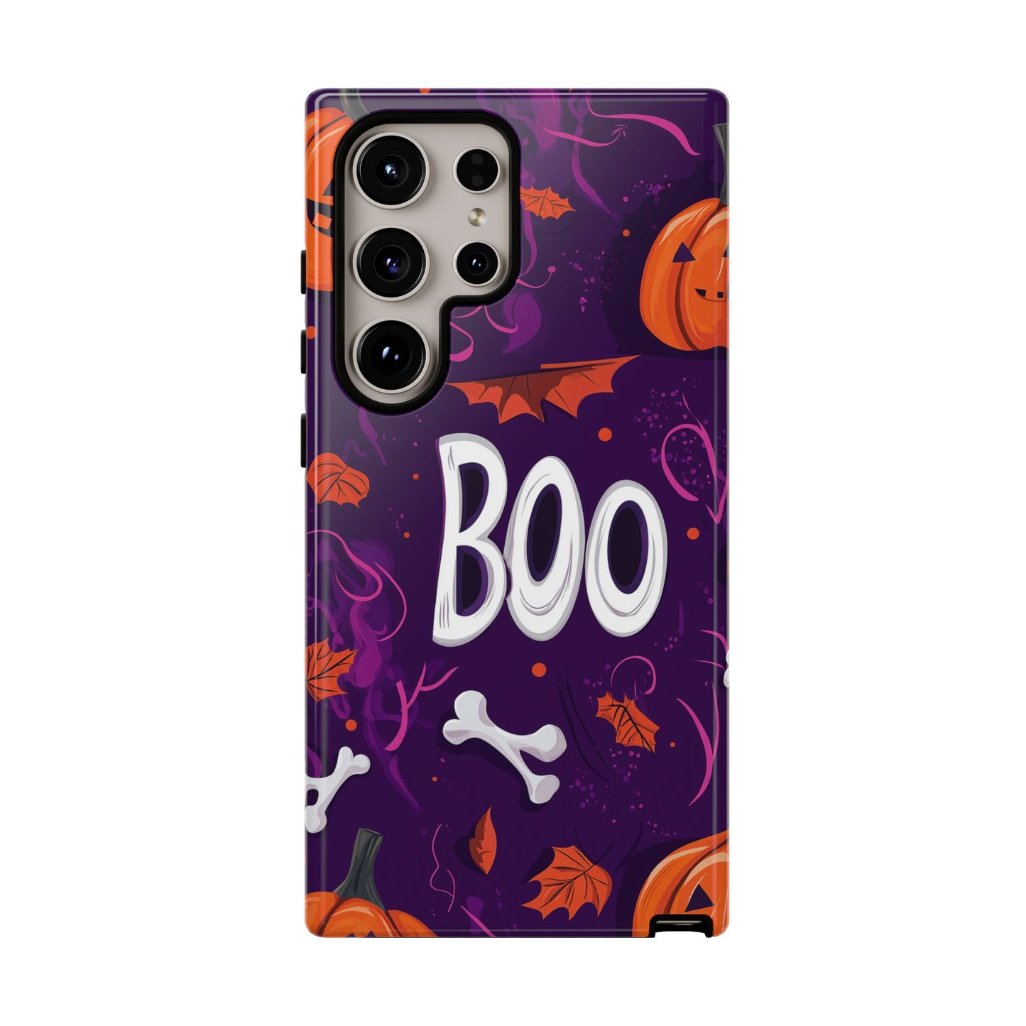 Halloween ‘Boo’ Phone Case – Spooky Fun Design for iPhone, Samsung, Google Pixel