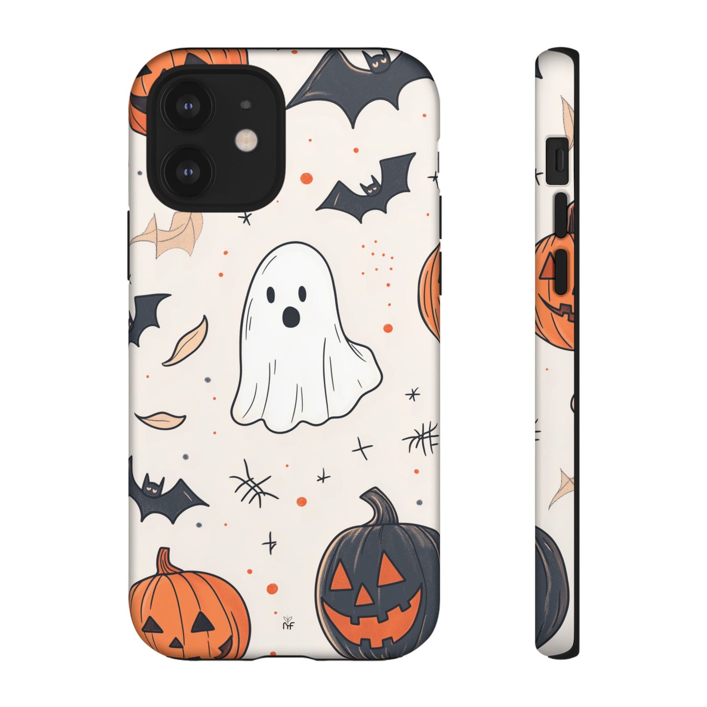 Cute Halloween Ghost & Pumpkin Phone Case – Festive Design for iPhone, Samsung, Google Pixel