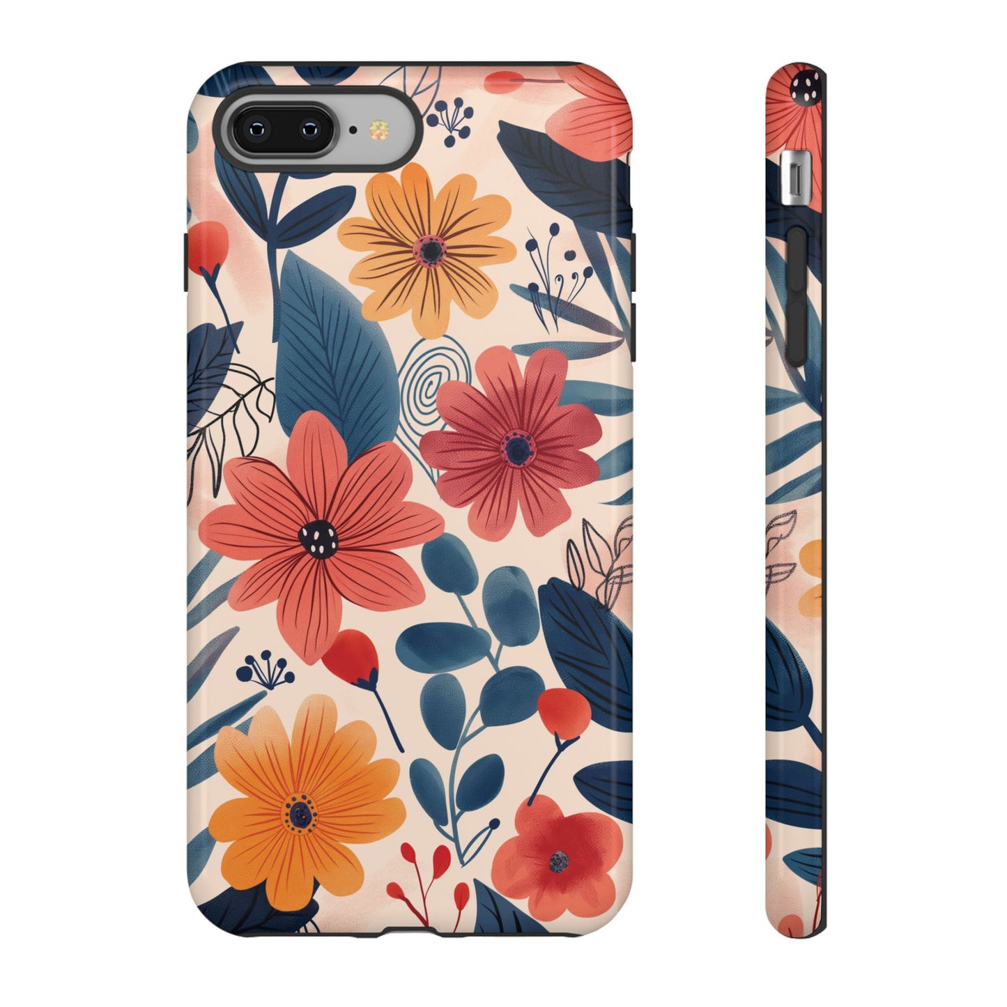 Bright Floral Garden Phone Case – Vibrant Artistic Design for iPhone, Samsung, Google Pixel