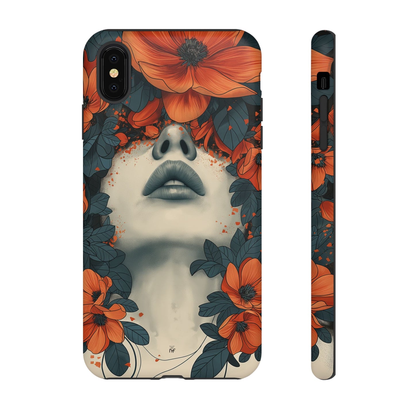 Floral Femme Art Phone Case Unique Aesthetic Design for iPhone, Samsung, Google Pixel Tough Case - NovaFlair