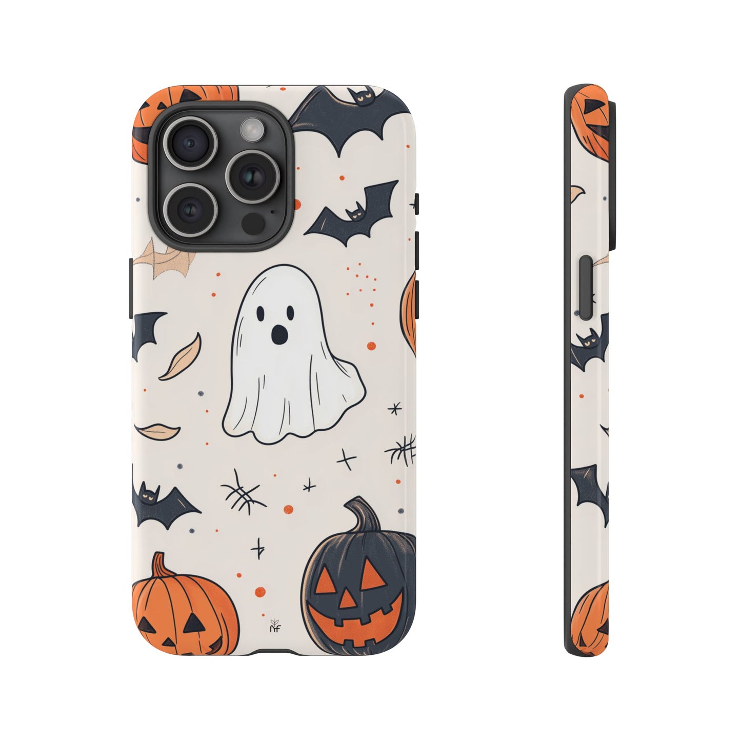 Cute Halloween Ghost & Pumpkin Phone Case – Festive Design for iPhone, Samsung, Google Pixel