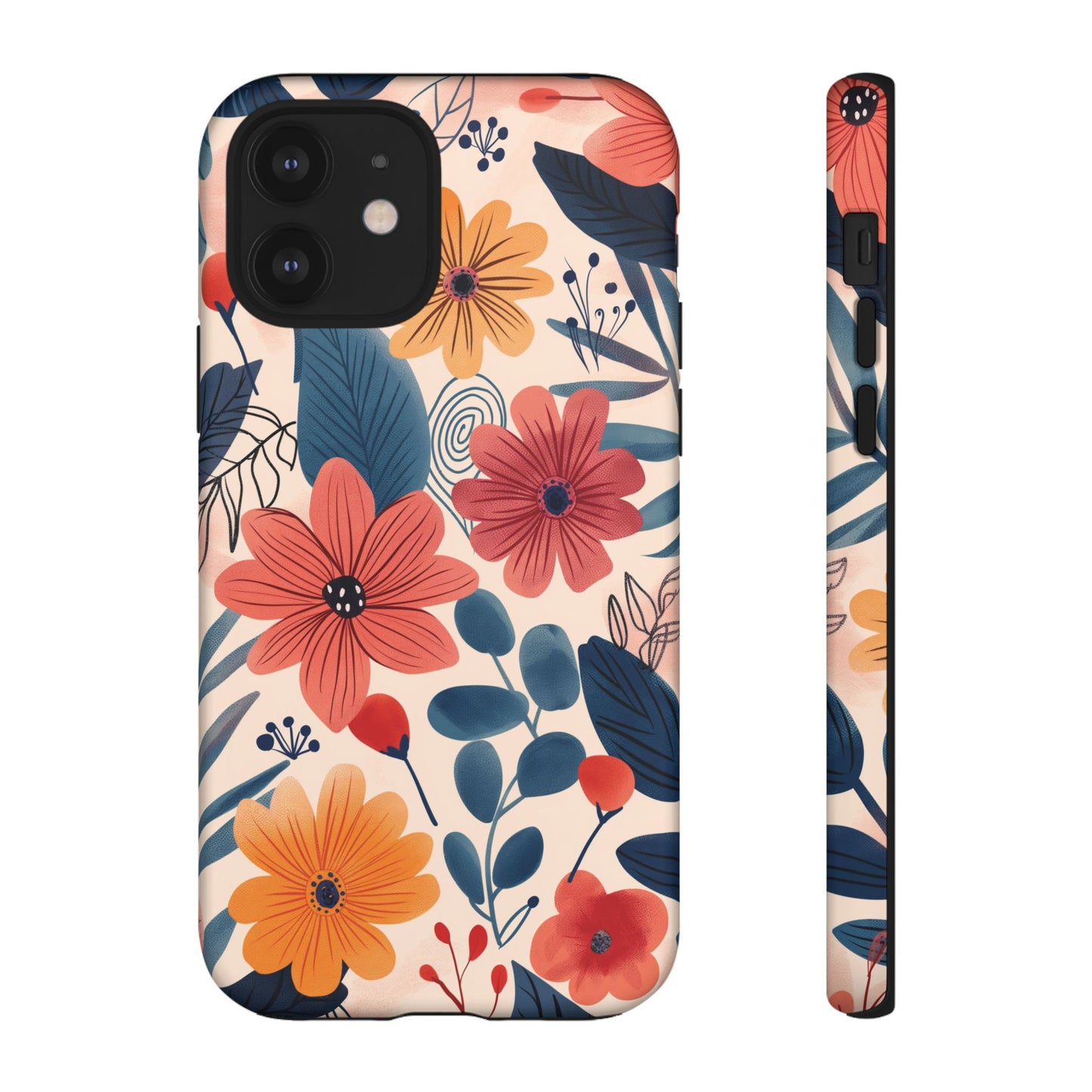 Bright Floral Garden Phone Case – Vibrant Artistic Design for iPhone, Samsung, Google Pixel