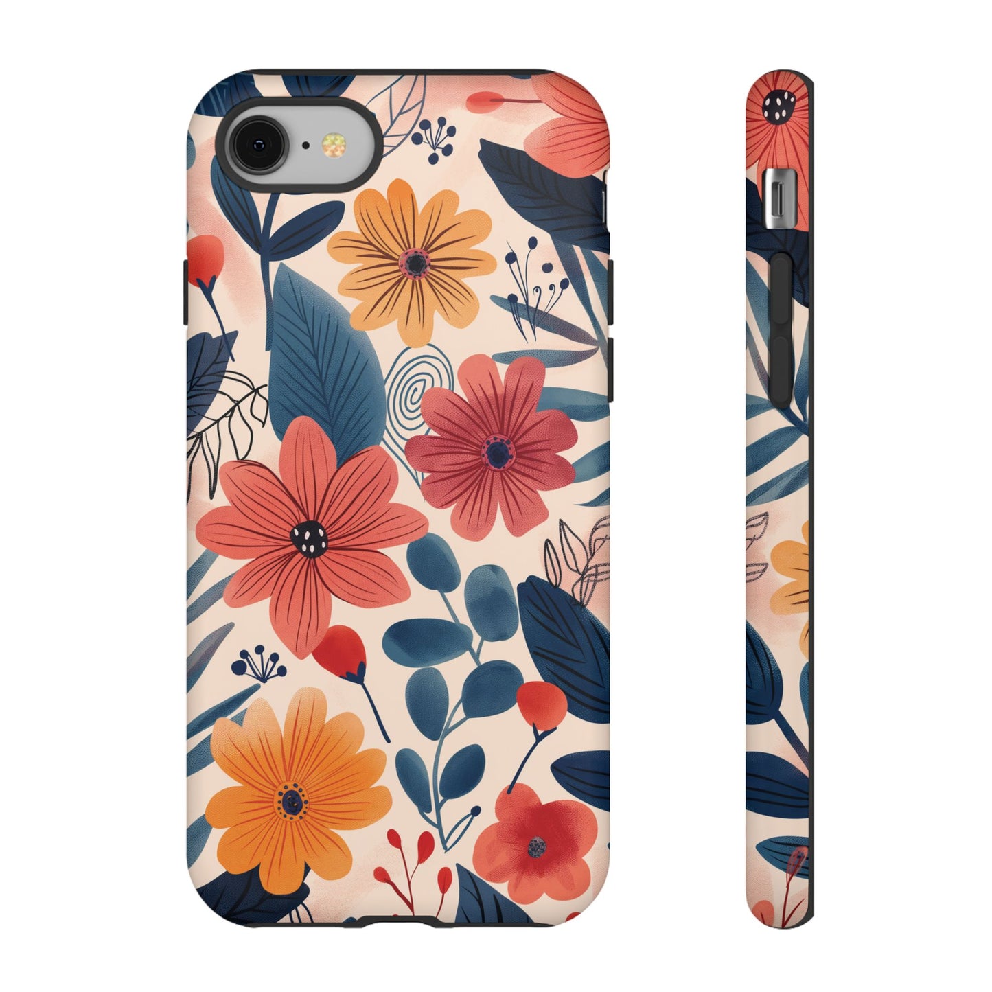 Bright Floral Garden Phone Case – Vibrant Artistic Design for iPhone, Samsung, Google Pixel