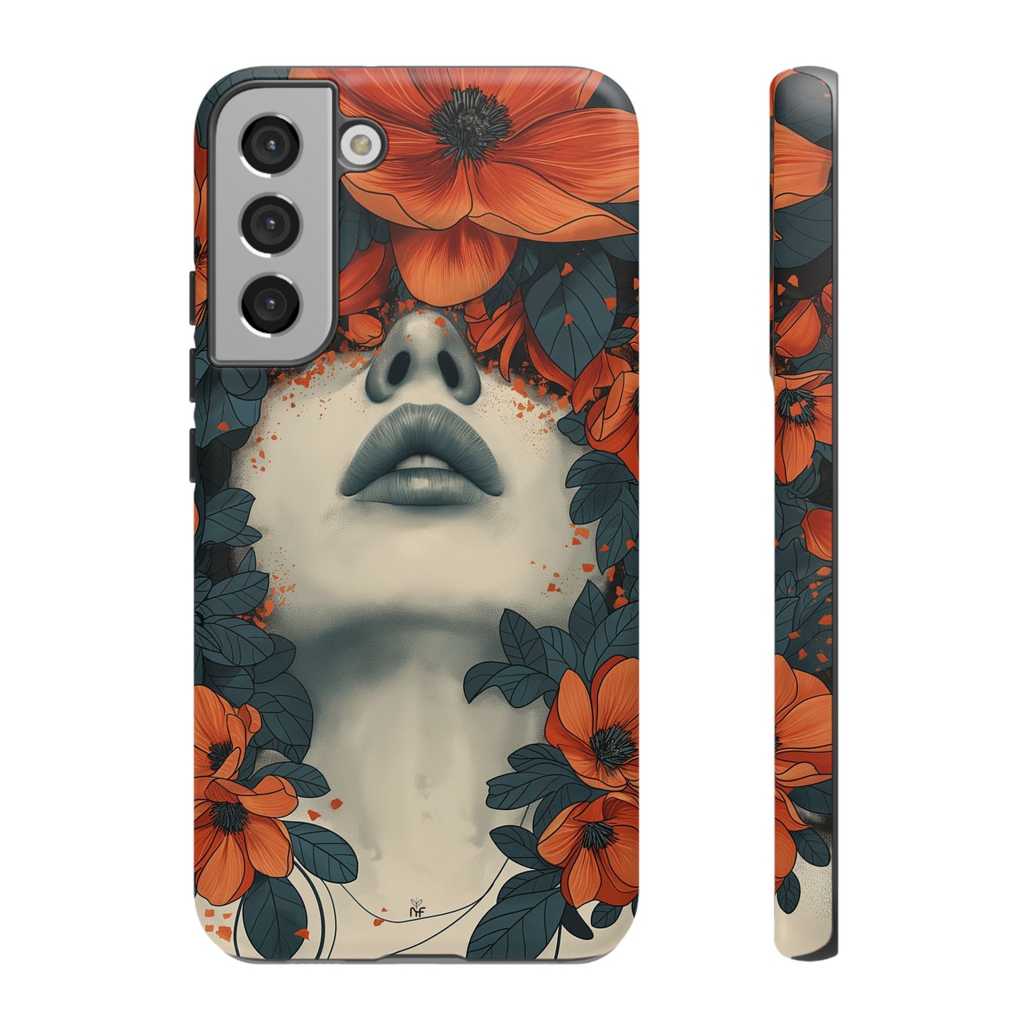 Floral Femme Art Phone Case Unique Aesthetic Design for iPhone, Samsung, Google Pixel Tough Case