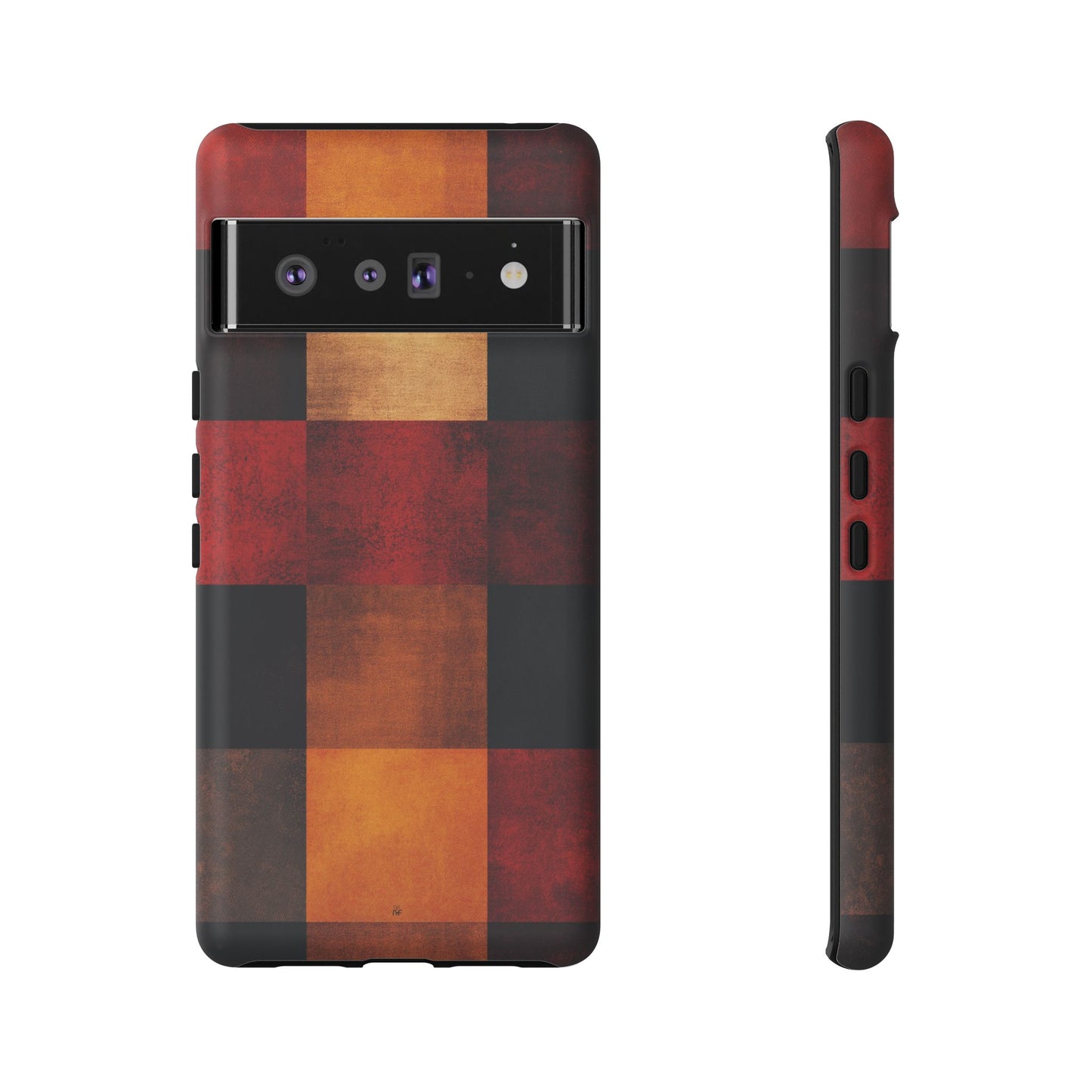 Rustic Plaid Pattern Phone Case – Cozy Fall Design for iPhone, Samsung, Google Pixel
