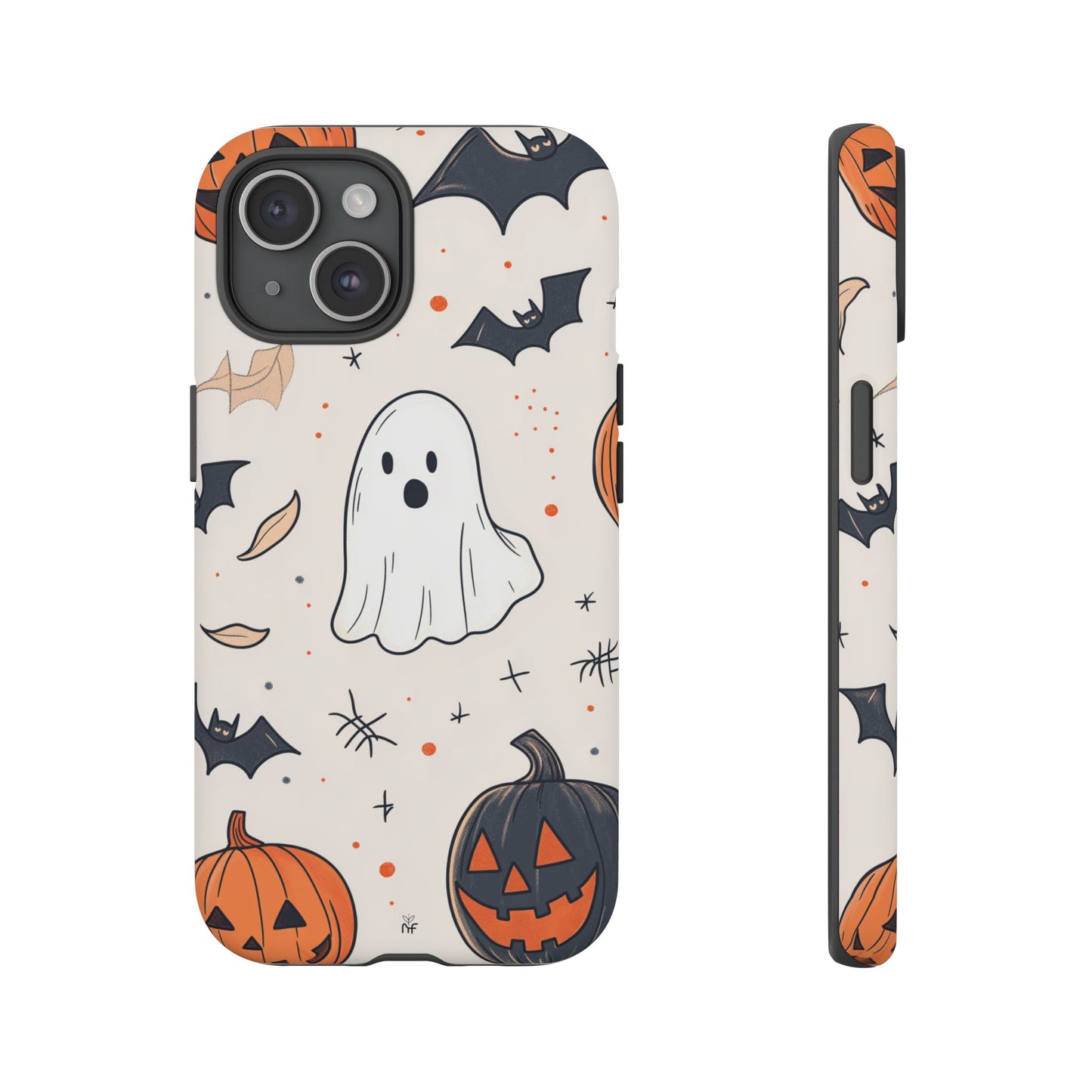 Cute Halloween Ghost & Pumpkin Phone Case – Festive Design for iPhone, Samsung, Google Pixel