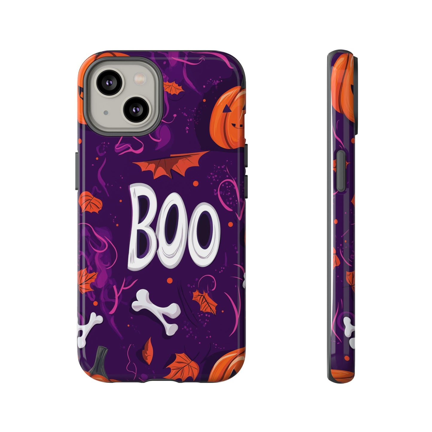 Halloween ‘Boo’ Phone Case – Spooky Fun Design for iPhone, Samsung, Google Pixel