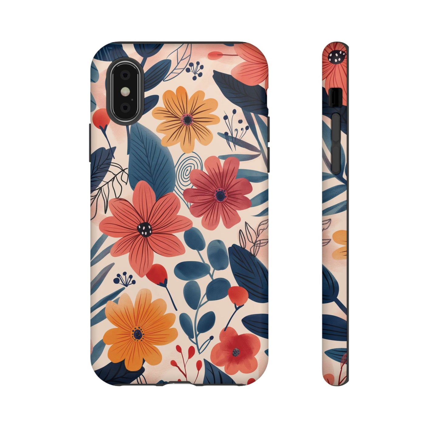 Bright Floral Garden Phone Case – Vibrant Artistic Design for iPhone, Samsung, Google Pixel