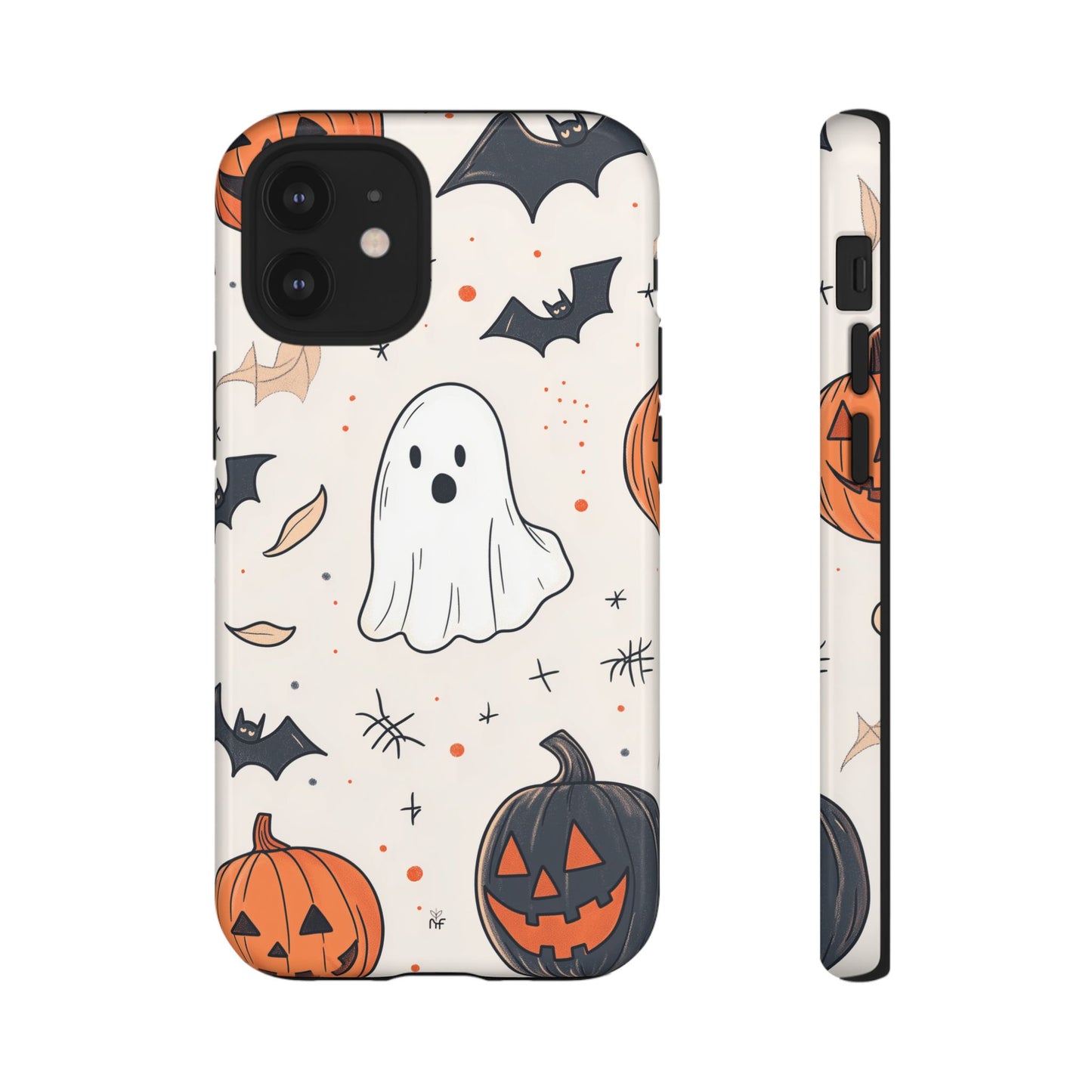 Cute Halloween Ghost & Pumpkin Phone Case – Festive Design for iPhone, Samsung, Google Pixel