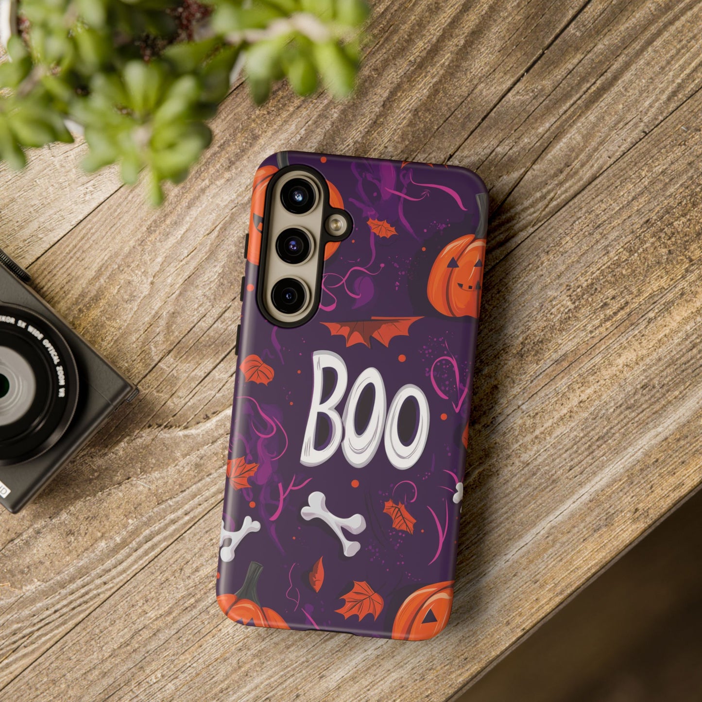 Halloween ‘Boo’ Phone Case – Spooky Fun Design for iPhone, Samsung, Google Pixel