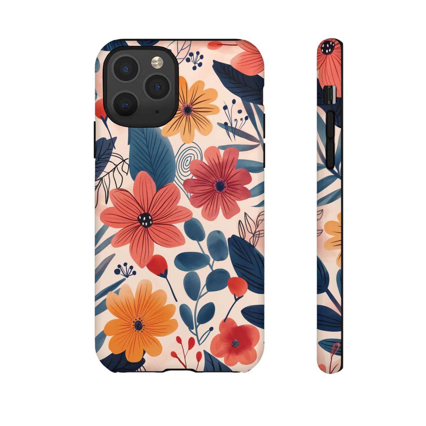 Bright Floral Garden Phone Case – Vibrant Artistic Design for iPhone, Samsung, Google Pixel