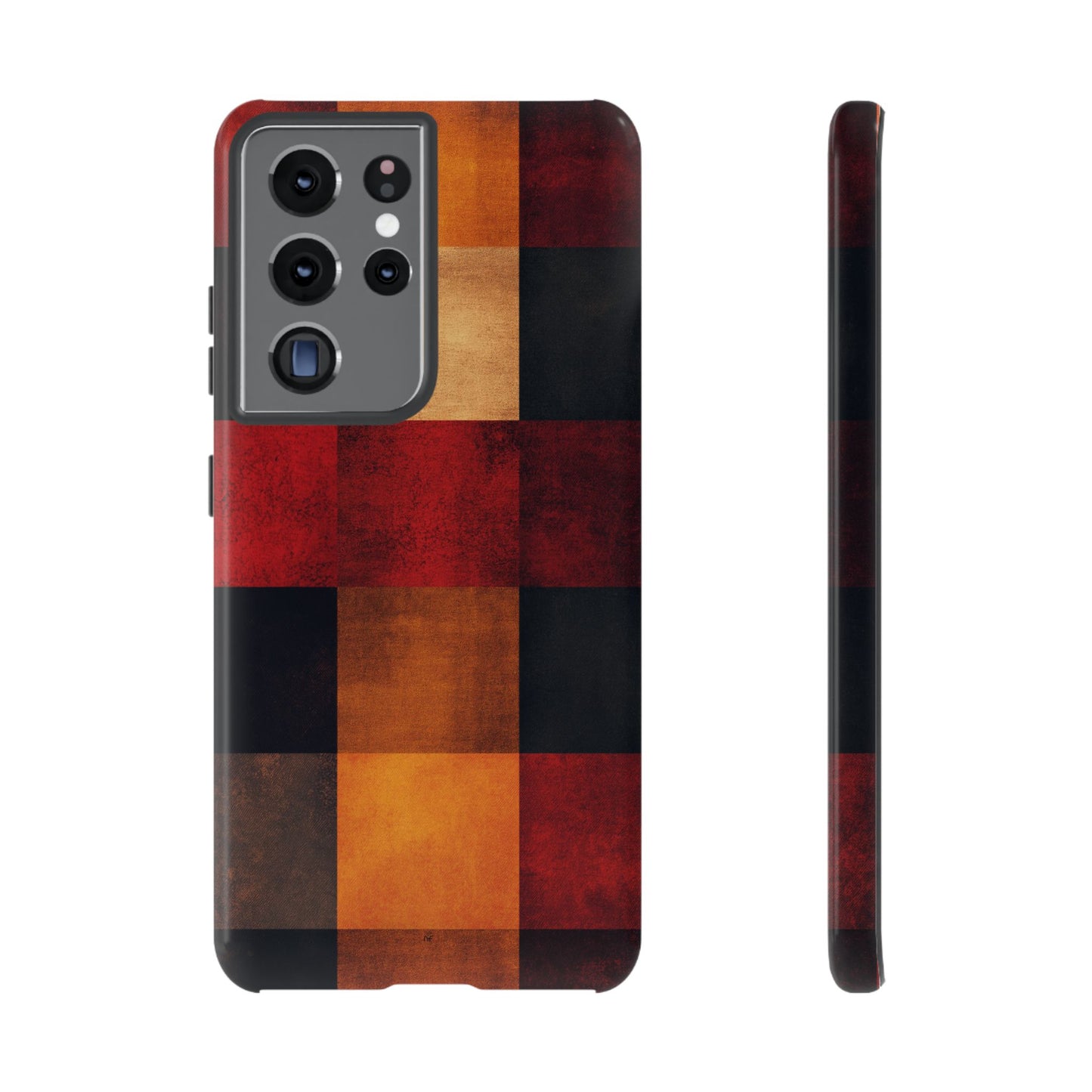 Rustic Plaid Pattern Phone Case – Cozy Fall Design for iPhone, Samsung, Google Pixel
