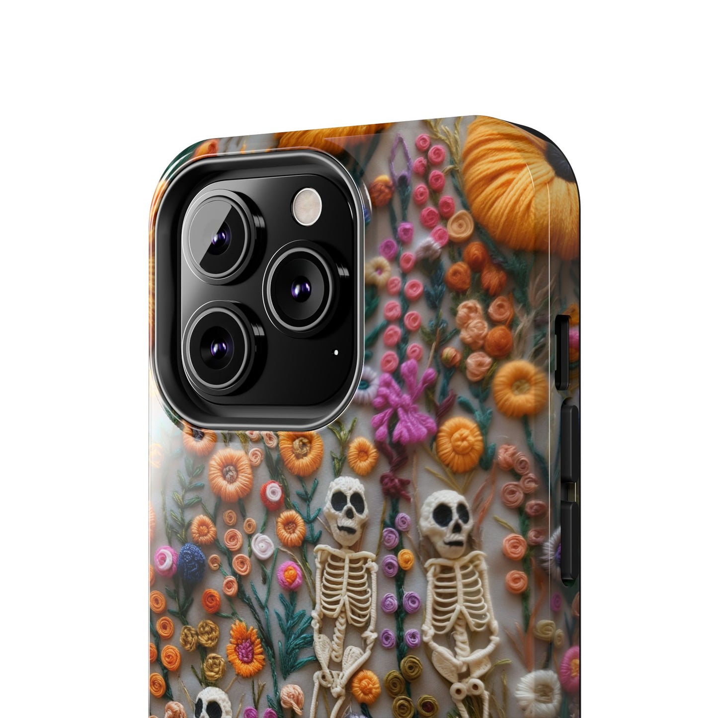 Vintage Skeletons in Floral Bloom Phone Case – Unique Artistic Design for iPhone, Samsung, Tough cases