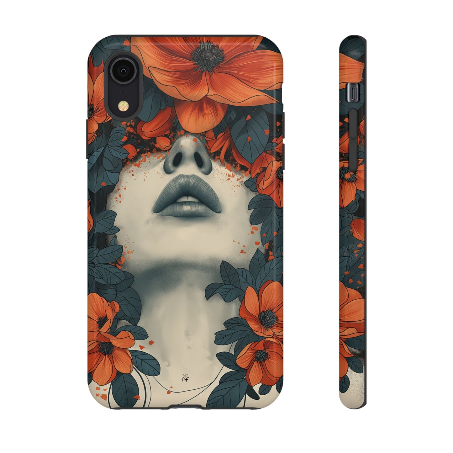 Floral Femme Art Phone Case Unique Aesthetic Design for iPhone, Samsung, Google Pixel Tough Case - NovaFlair