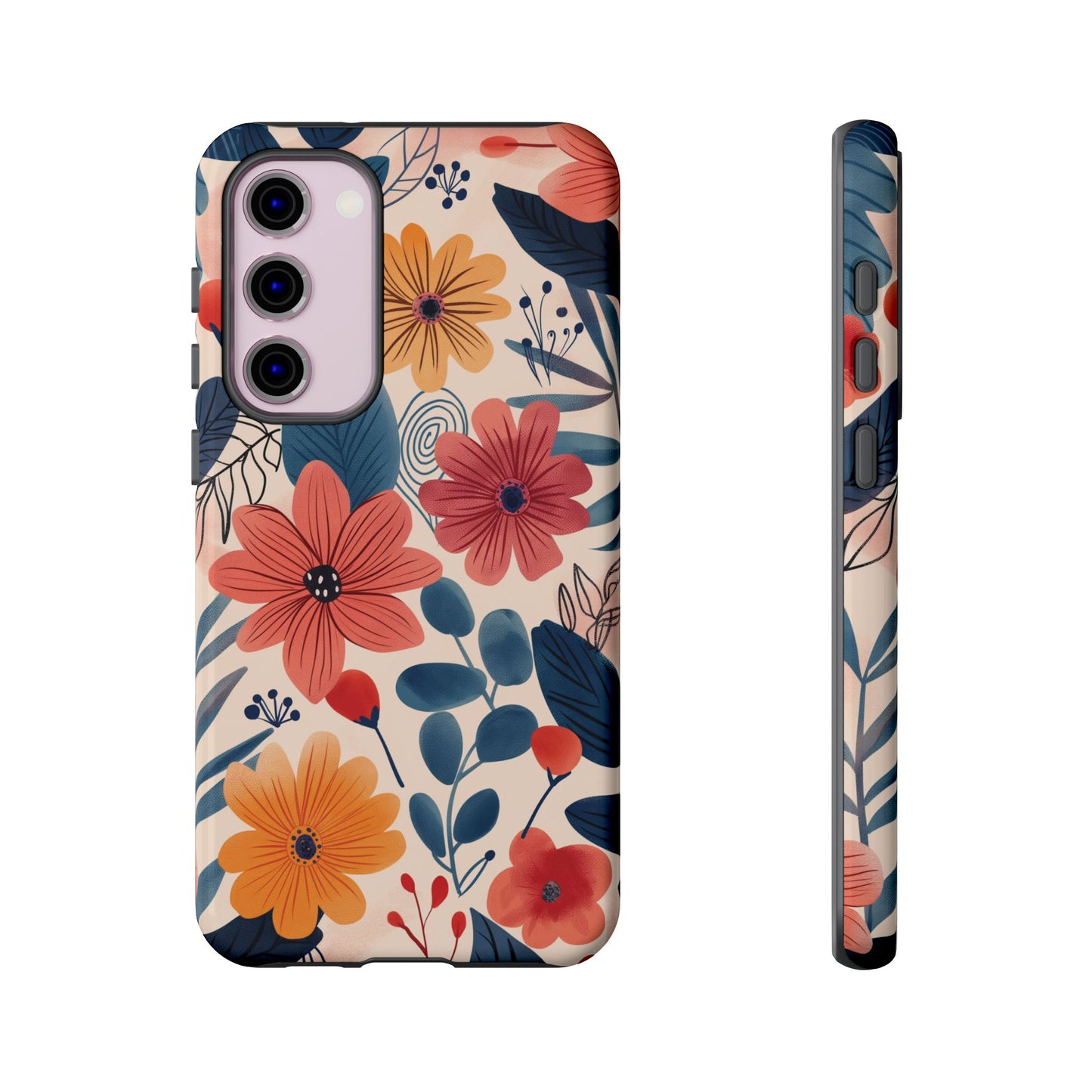 Bright Floral Garden Phone Case – Vibrant Artistic Design for iPhone, Samsung, Google Pixel