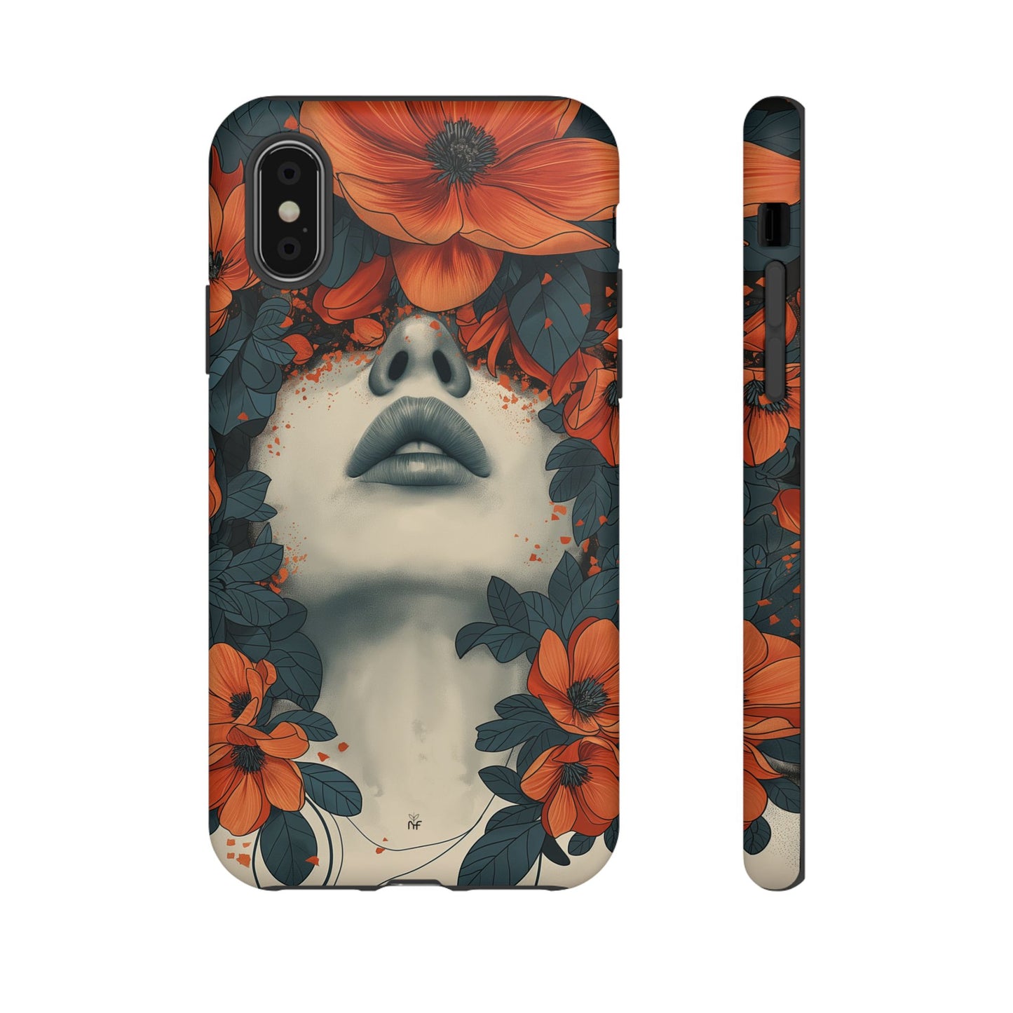 Floral Femme Art Phone Case Unique Aesthetic Design for iPhone, Samsung, Google Pixel Tough Case - NovaFlair