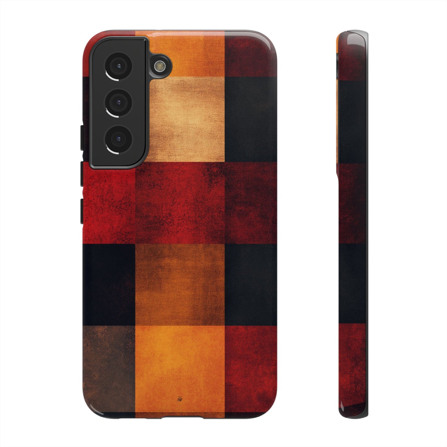 Rustic Plaid Pattern Phone Case – Cozy Fall Design for iPhone, Samsung, Google Pixel