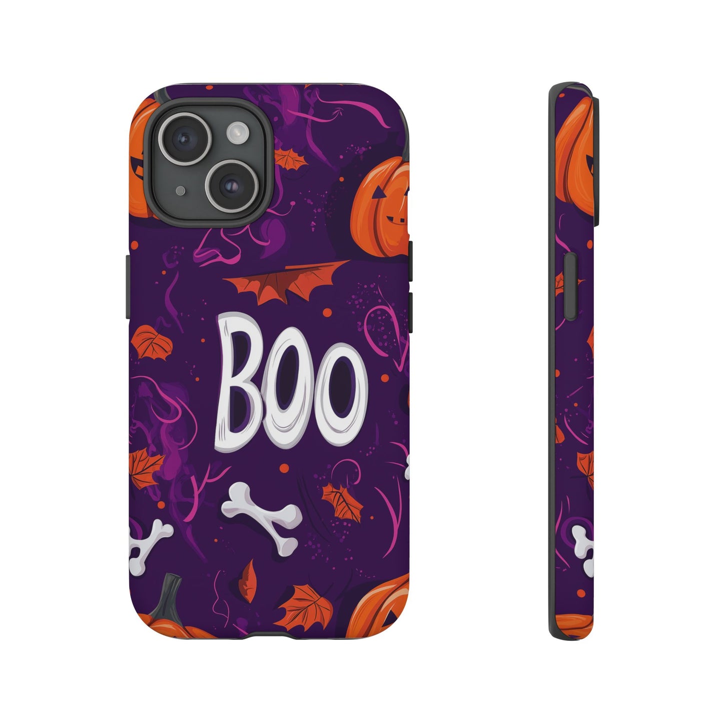 Halloween ‘Boo’ Phone Case – Spooky Fun Design for iPhone, Samsung, Google Pixel
