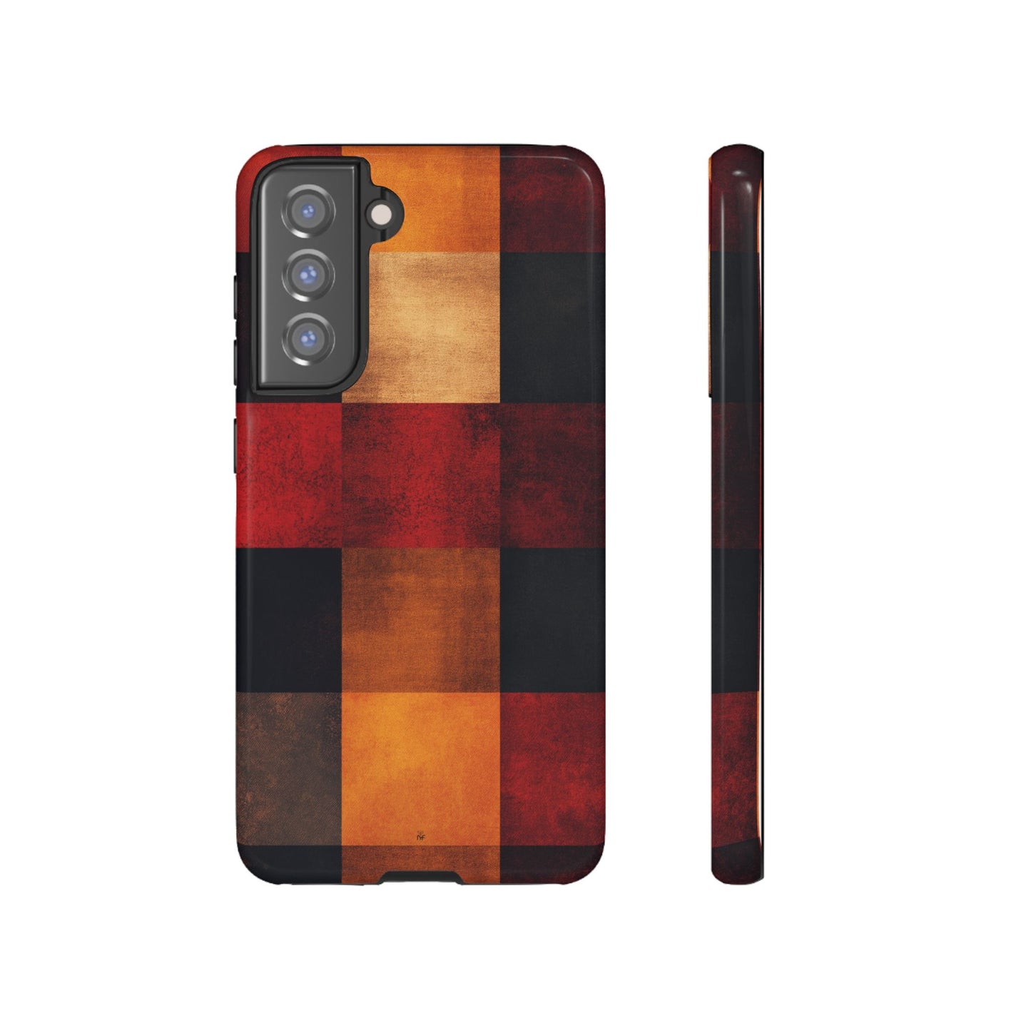 Rustic Plaid Pattern Phone Case – Cozy Fall Design for iPhone, Samsung, Google Pixel